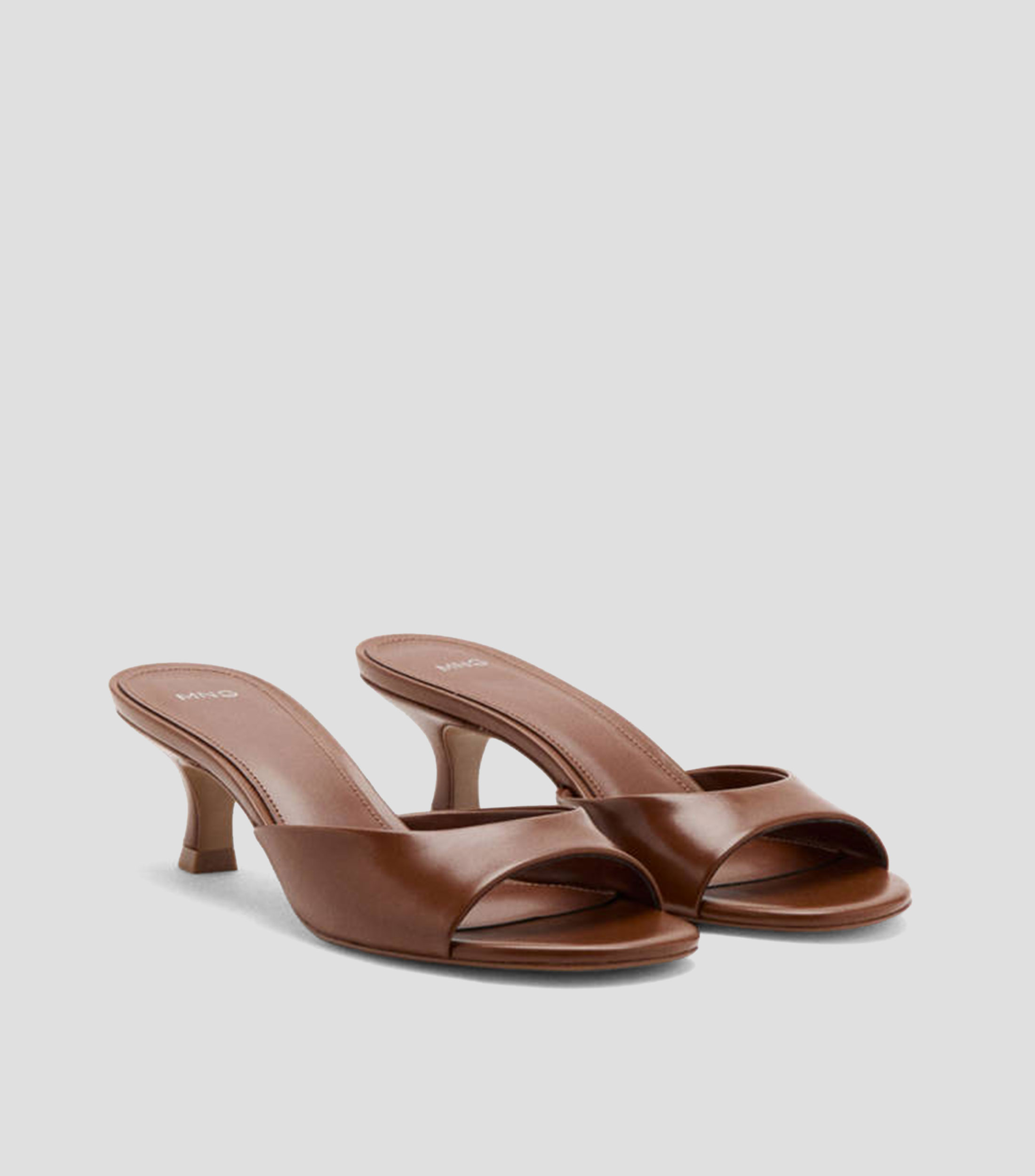 Sandalias tacón bajo delgado Mujer