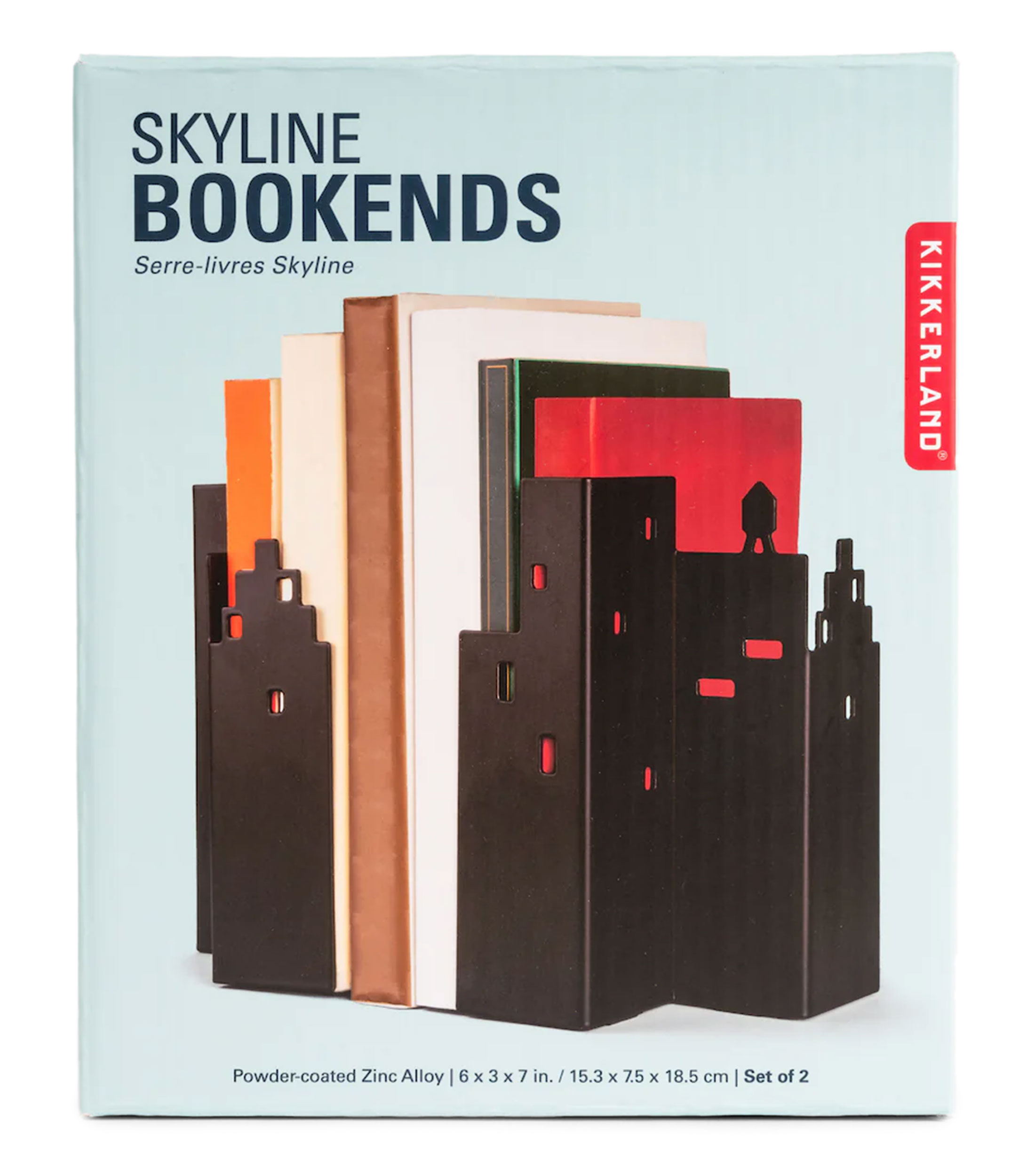 Sujetalibros Skyline en acero
