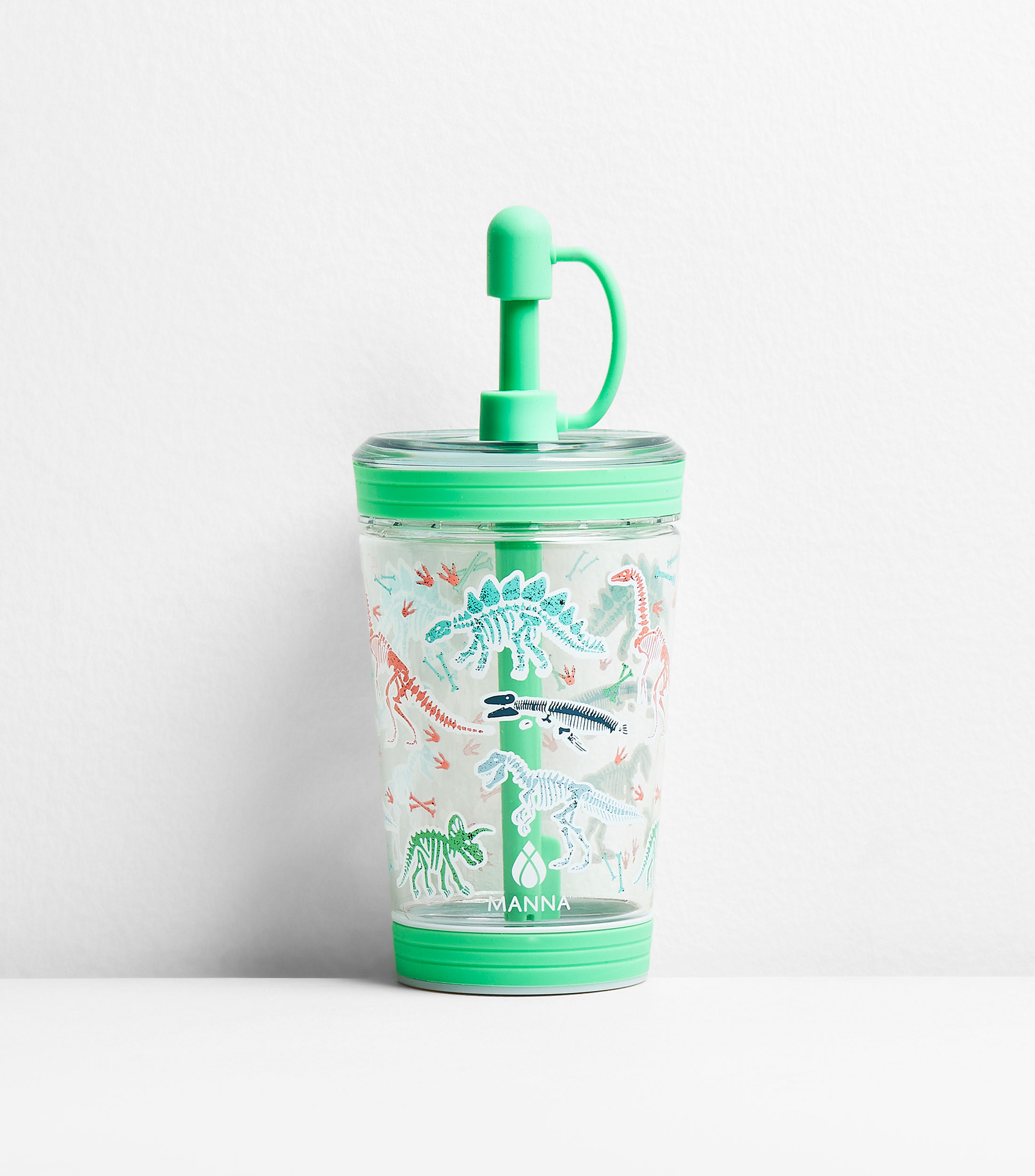 Vaso tumbler Dino Espacio con popote