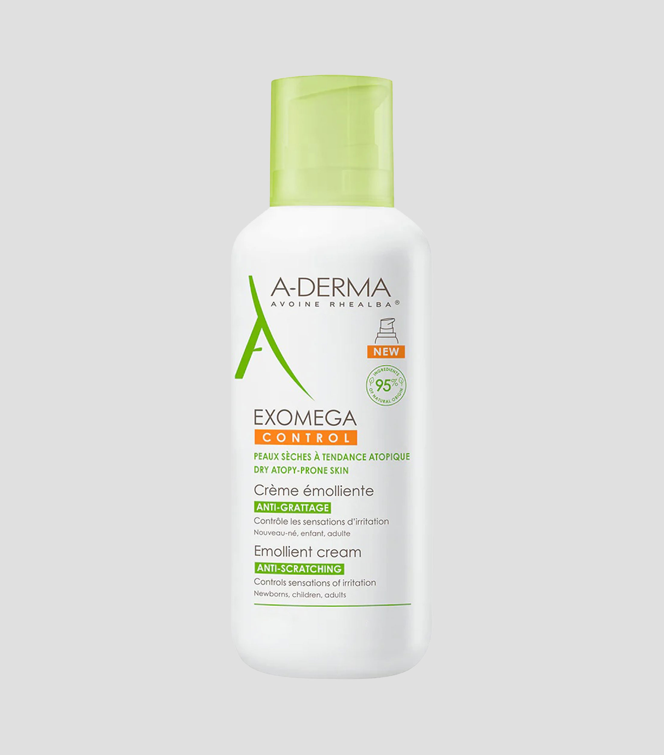 Crema Emoliente facial y corporal Exomega Control, 400 ml