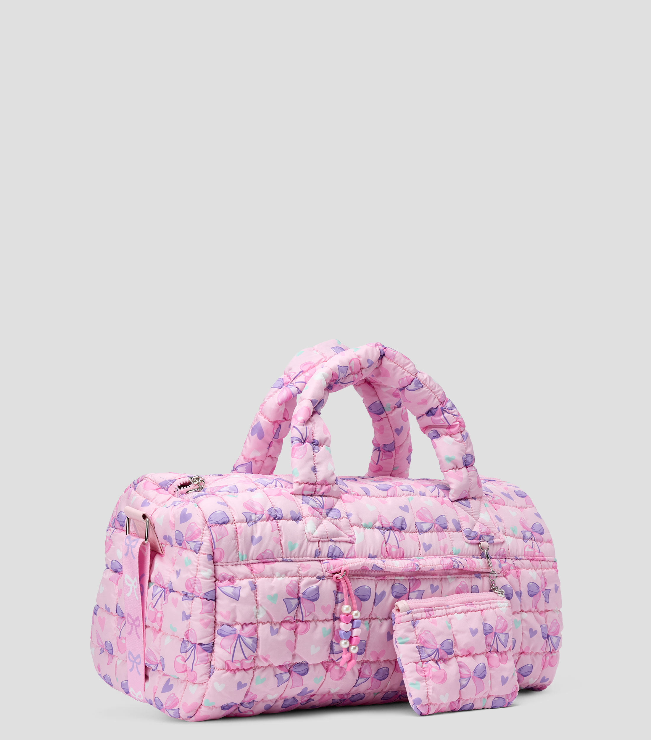 Bolsa satchel rosa con moños Niña
