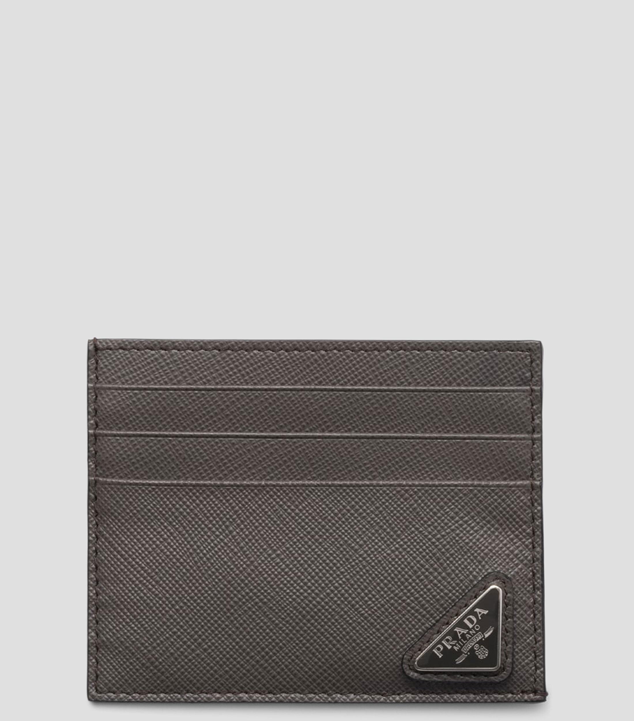 Tarjetero en piel Saffiano fantasía Hombre