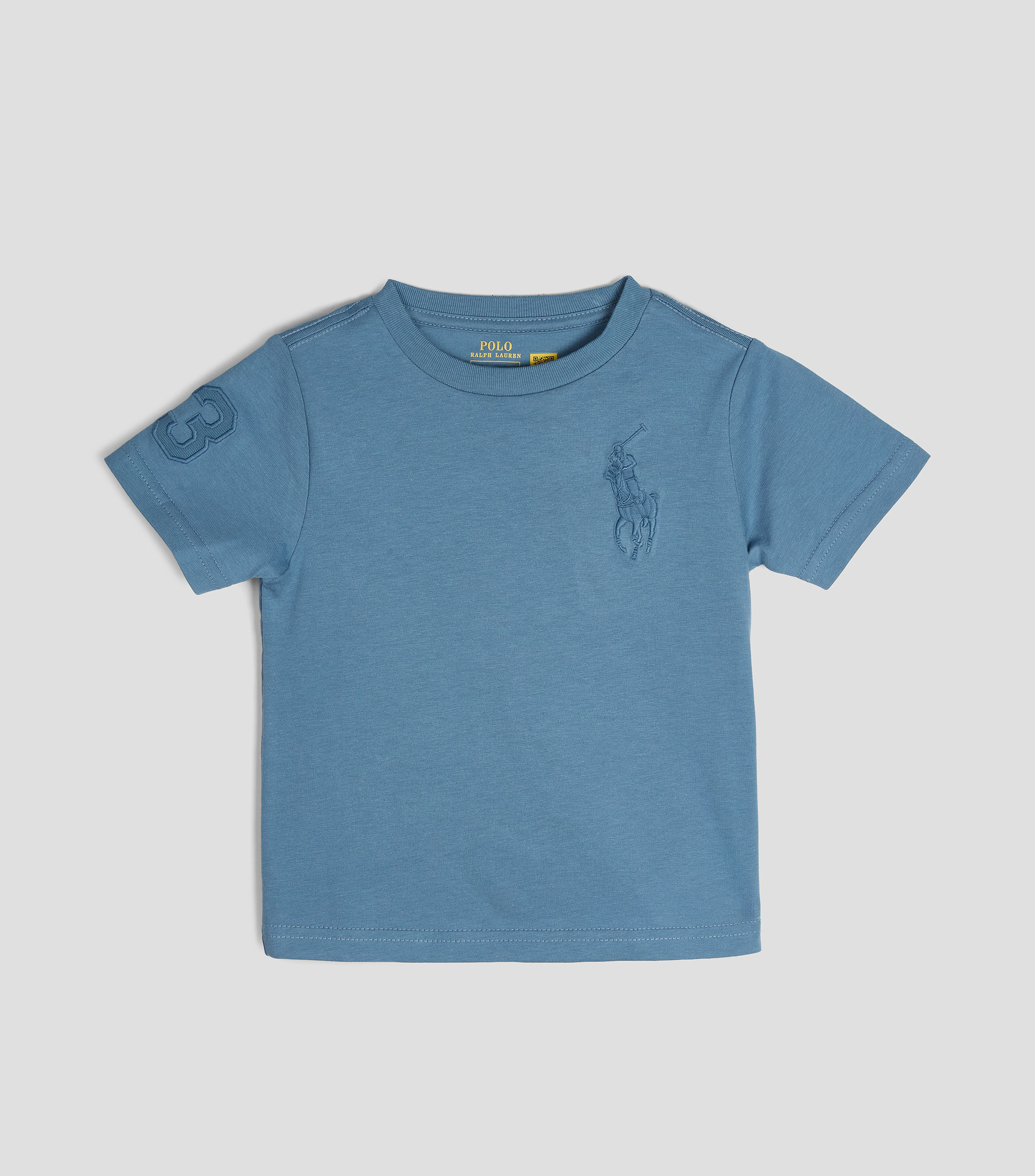 Playera cuello redondo manga corta sólida Bebé