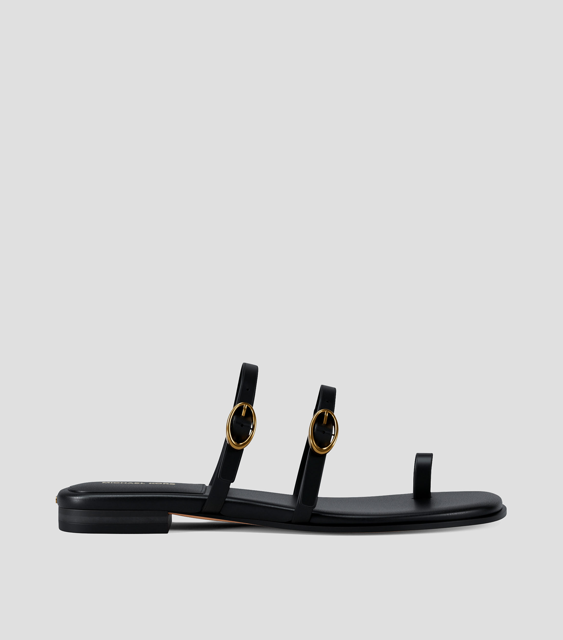 Sandalias planas en piel Mujer