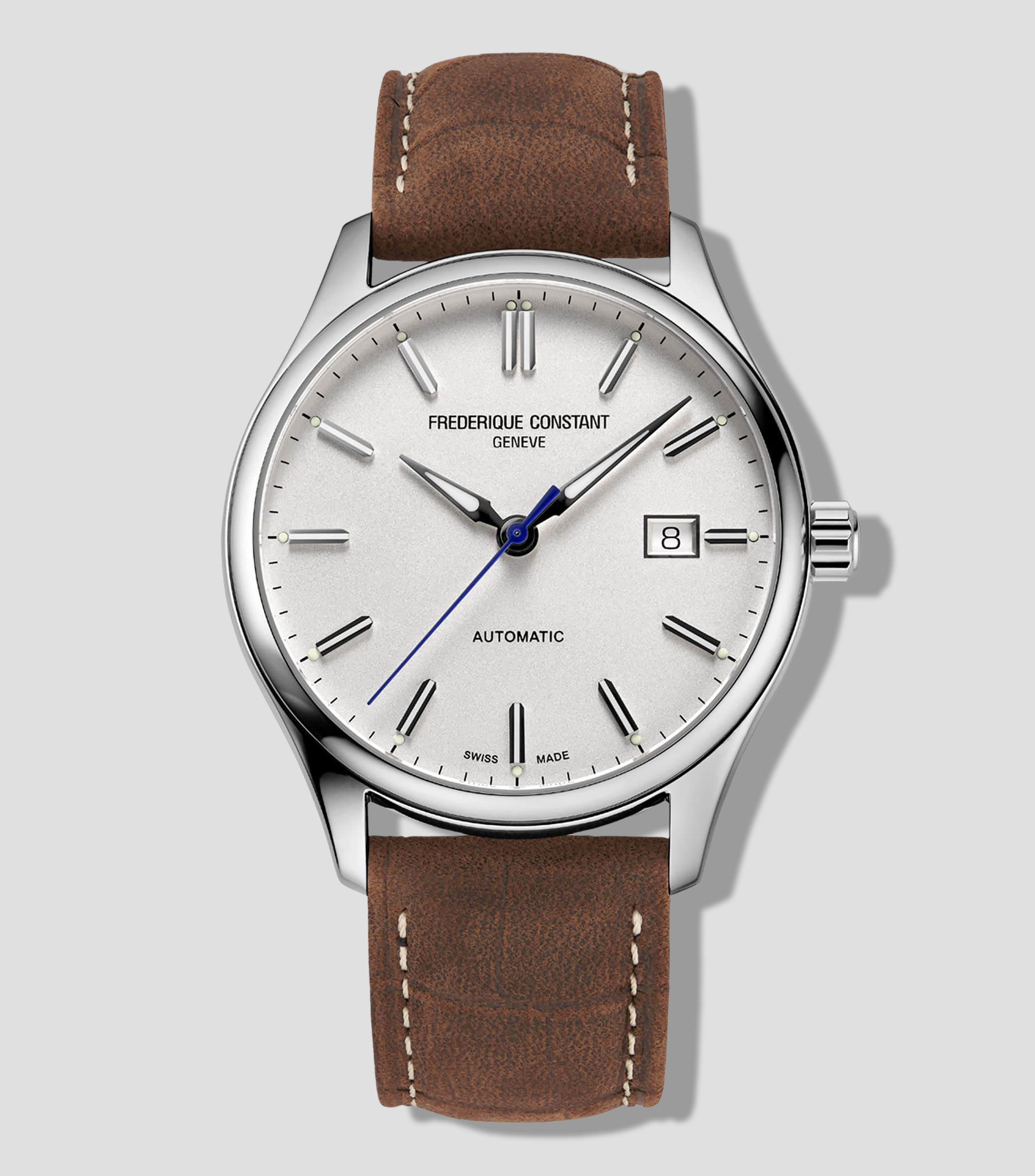 Reloj para Hombre Classic Index Casual Blanco, Plateado