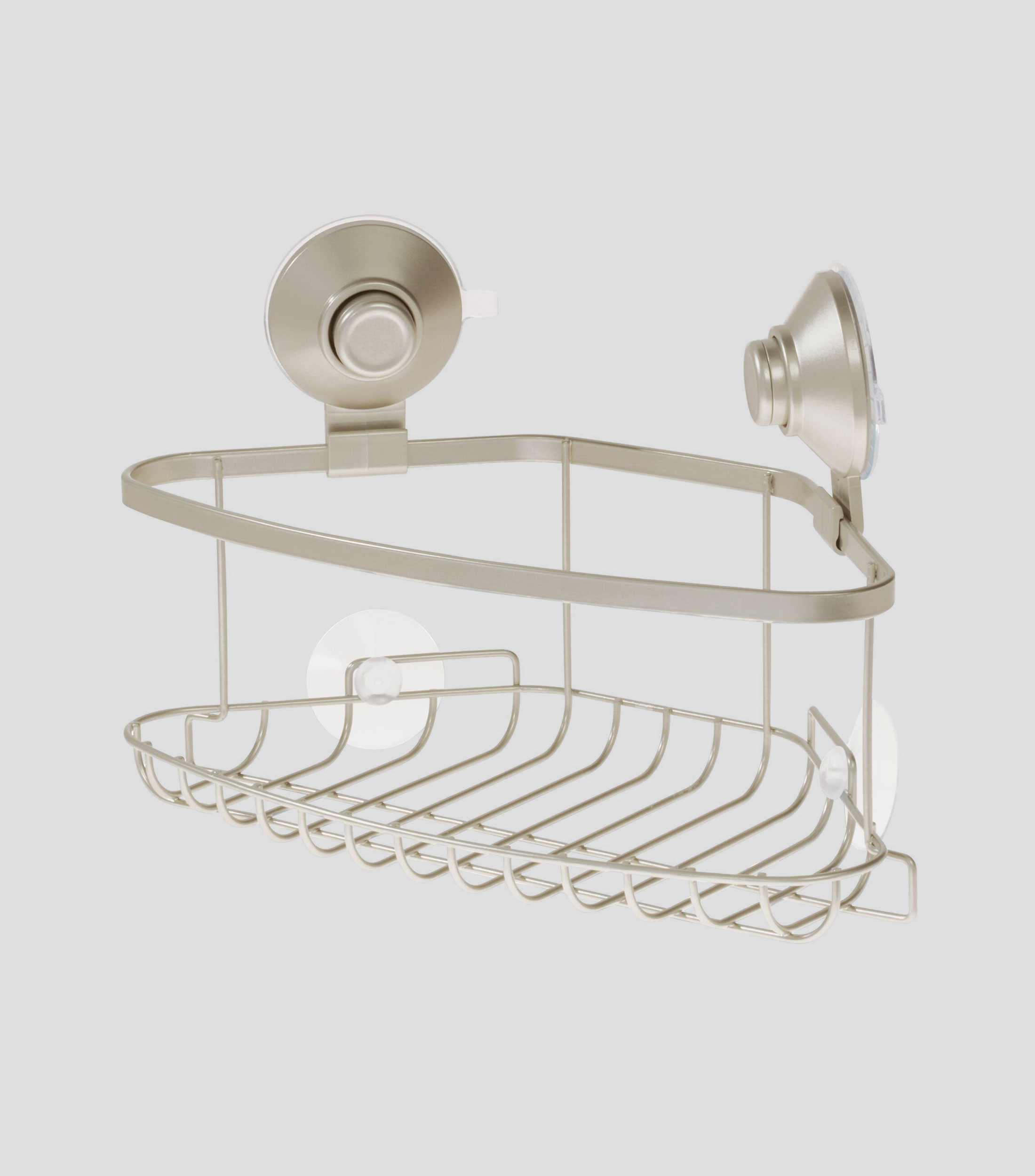 Jabonera Everett canasto esquinero para pared en metal