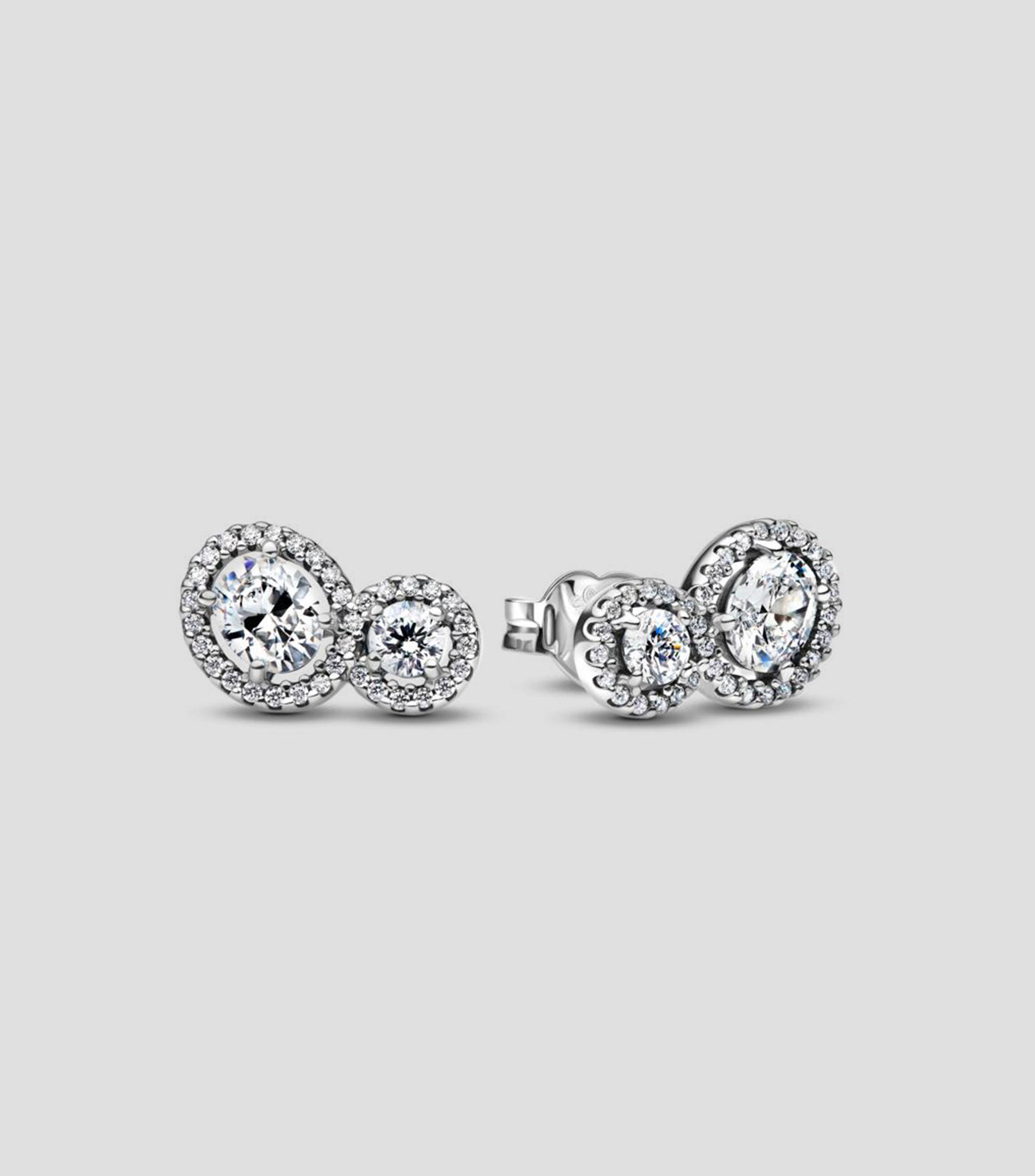 Aretes en plata con gemas Mujer