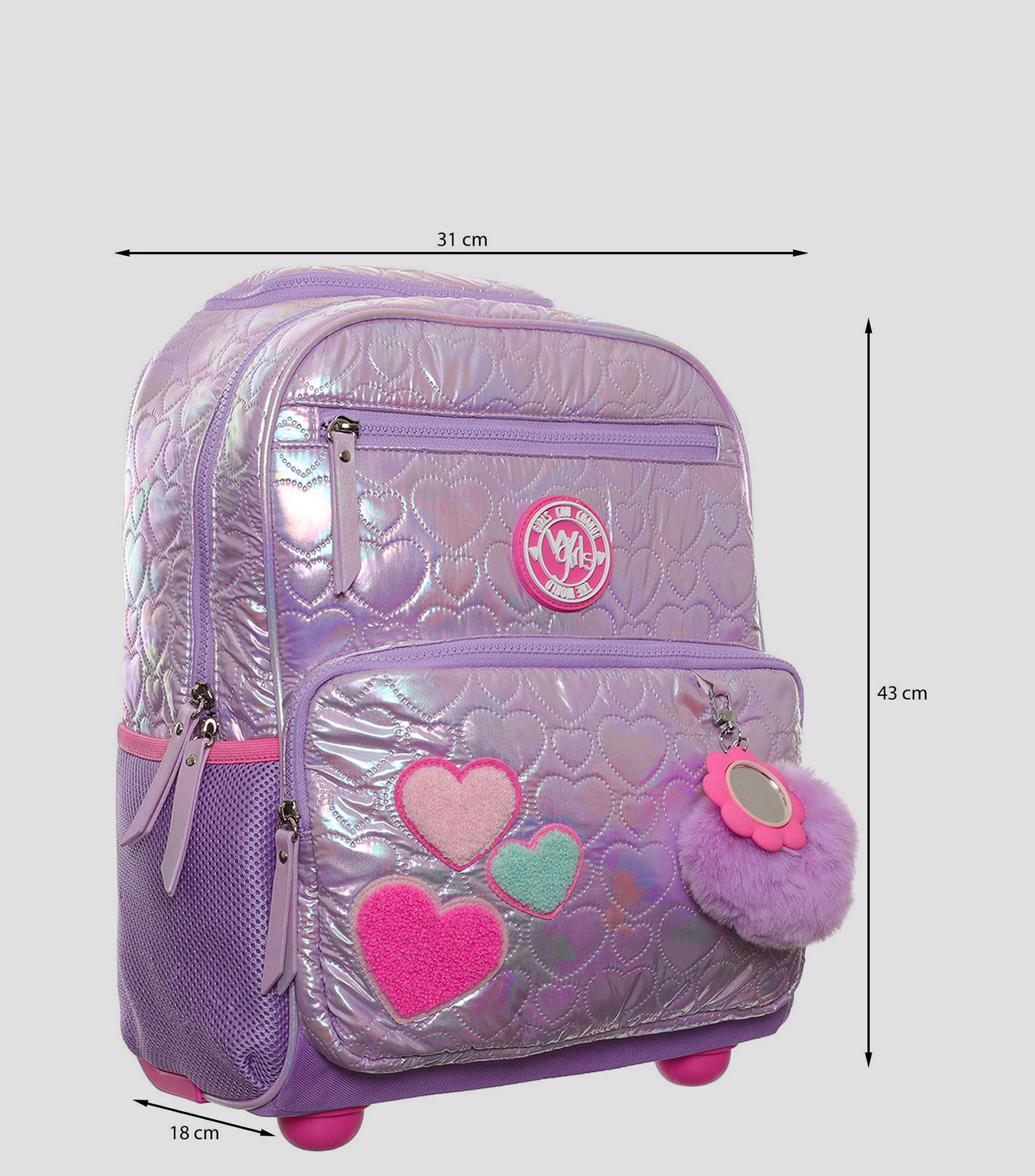 Set de Mochila Escolar con ruedas Niña
