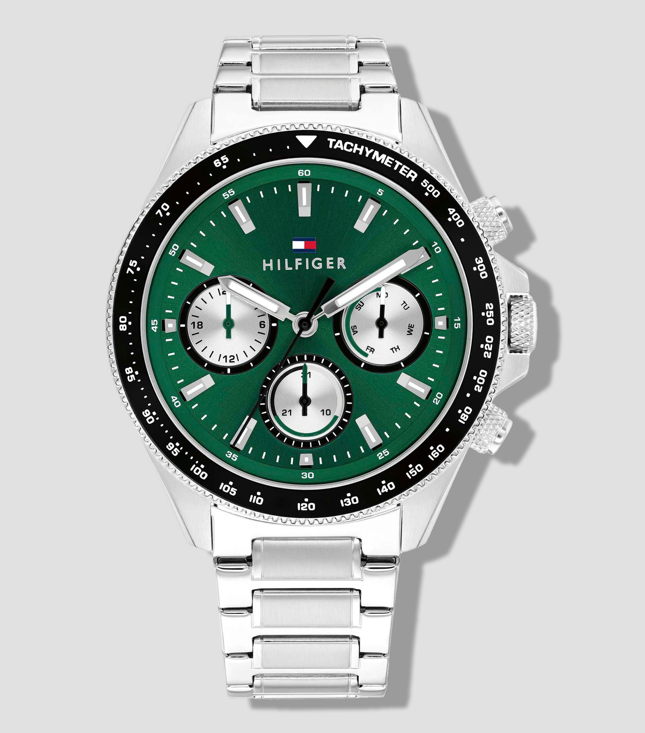 Reloj para hombre Clark deportivo, plateado