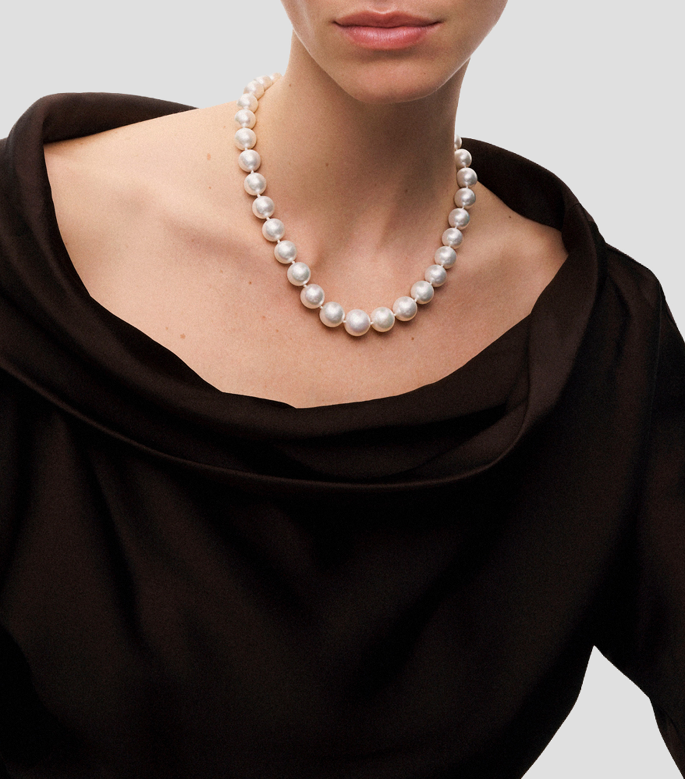 Collar de perlas australianas Mujer