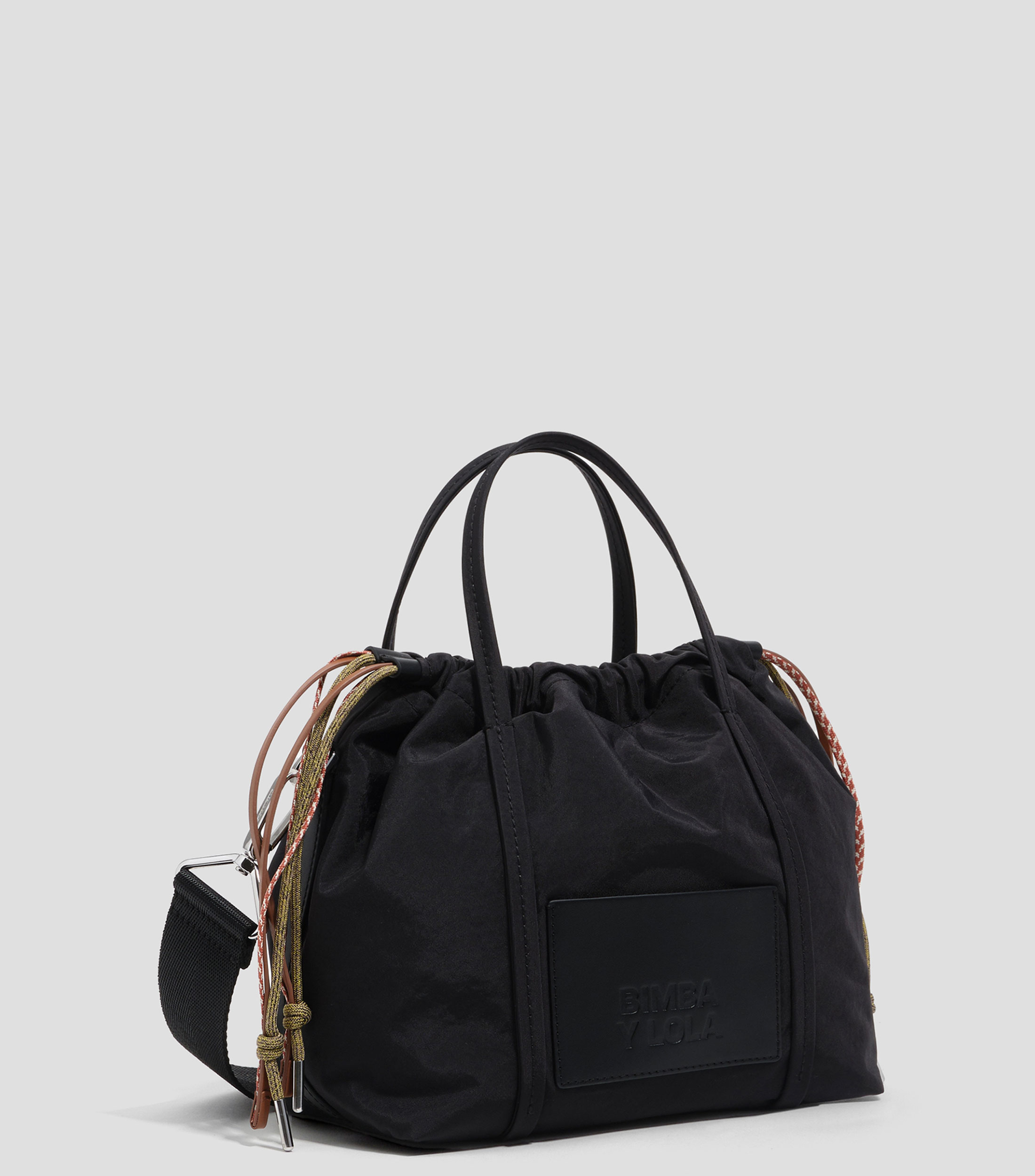 Bolsa crossbody pequeña nylon negra Mujer