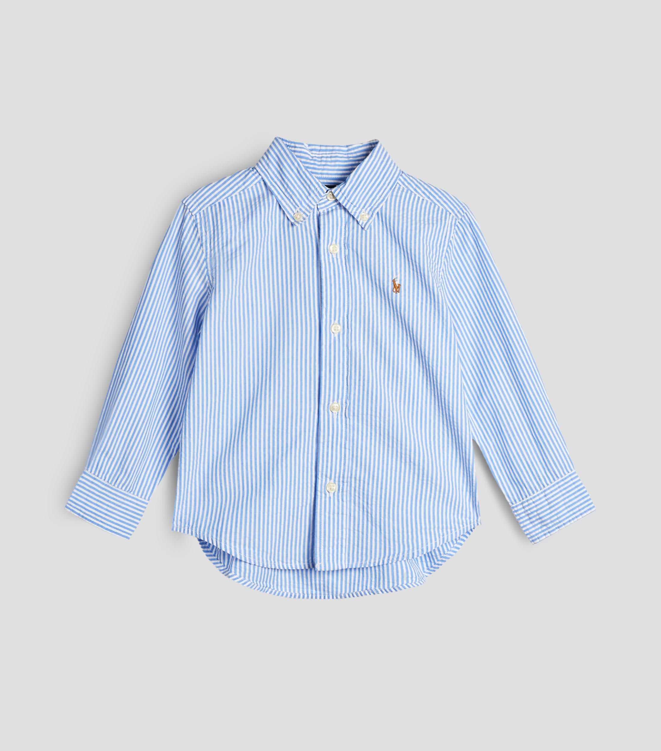Camisa rayas manga larga Bebé