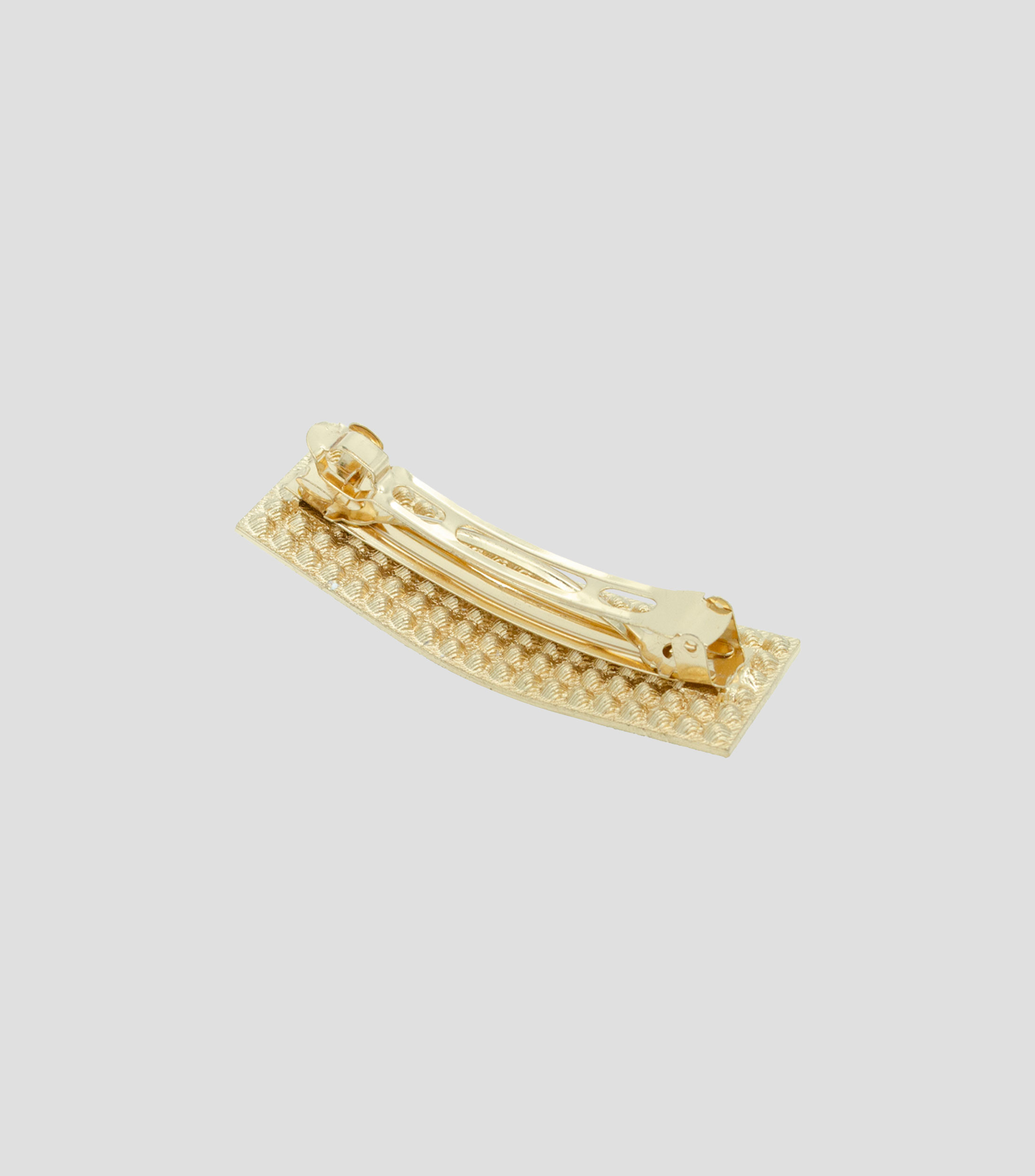 Pasador Metálico Dorado Strass Mujer
