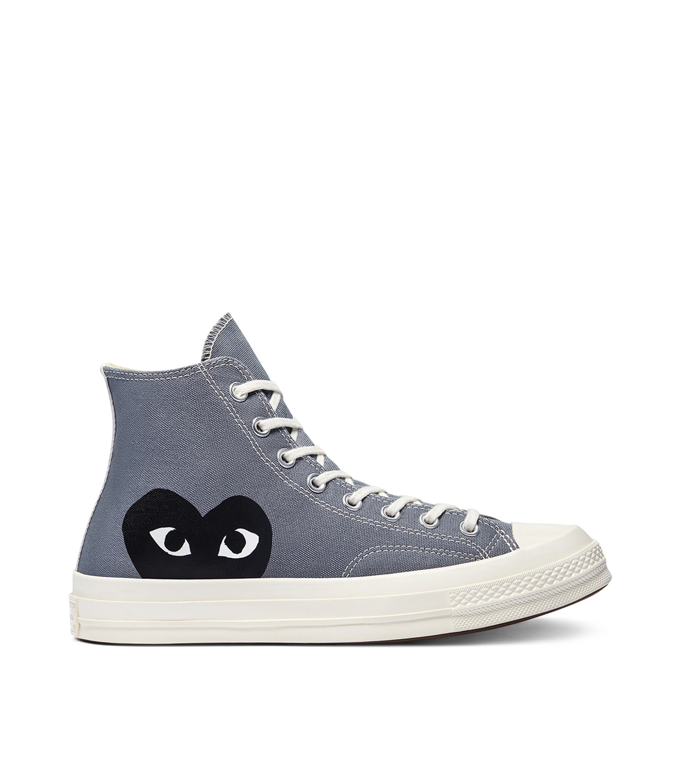 Converse: Tenis casuales tipo botín Converse x des Garçons Chuck Taylor grises Mujer | El Palacio de Hierro