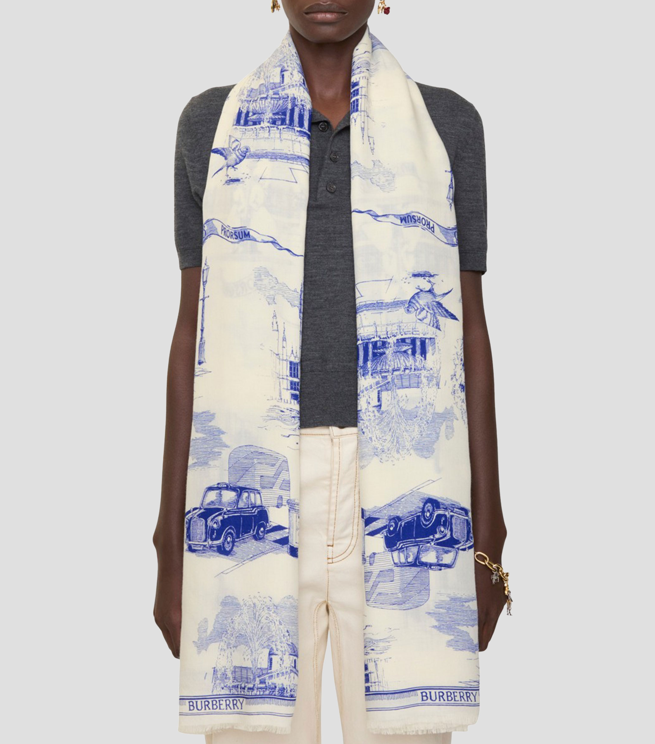 Bufanda estampado Londres Unisex