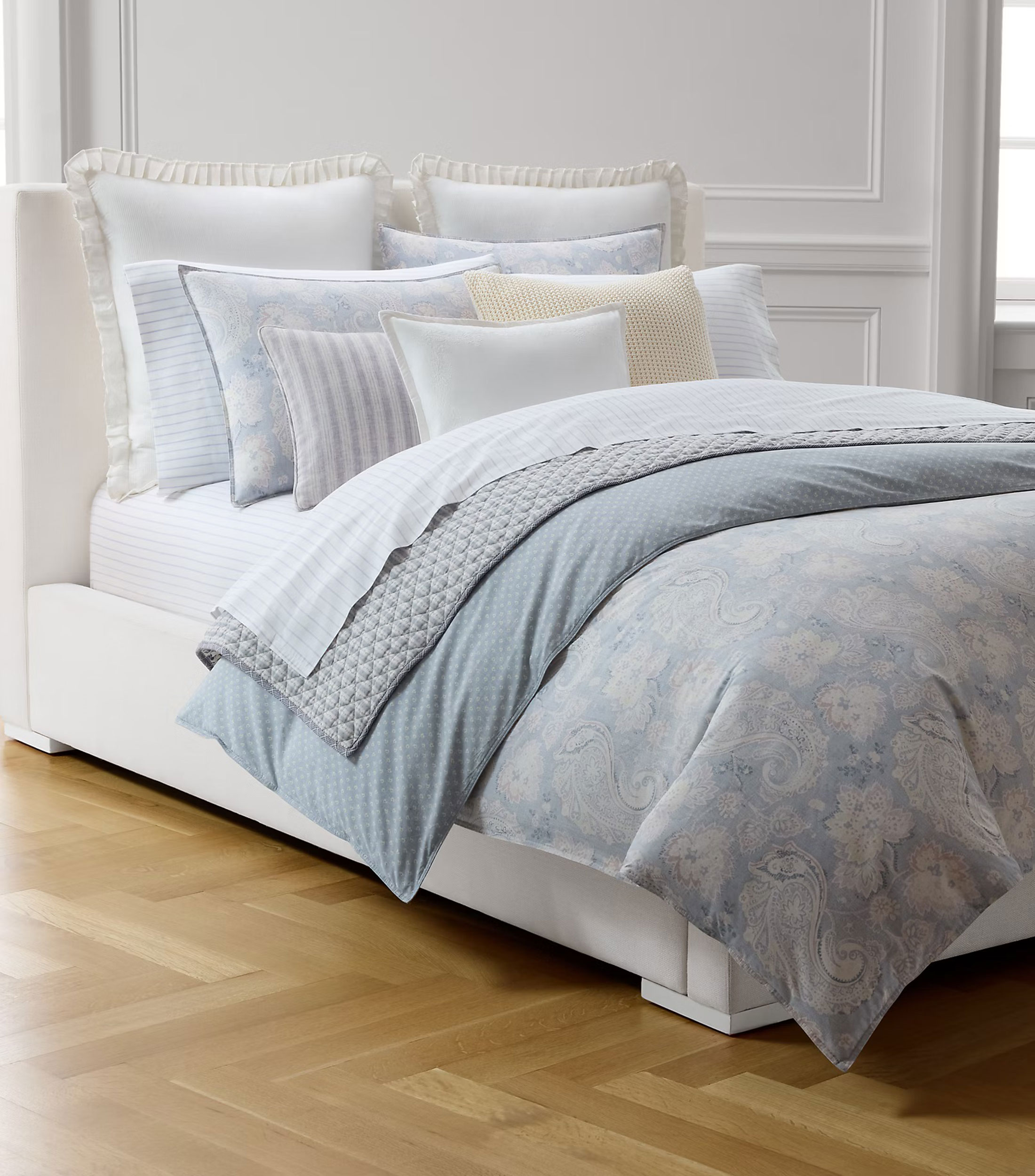 Edredón King Size en Algodón Leight Blue