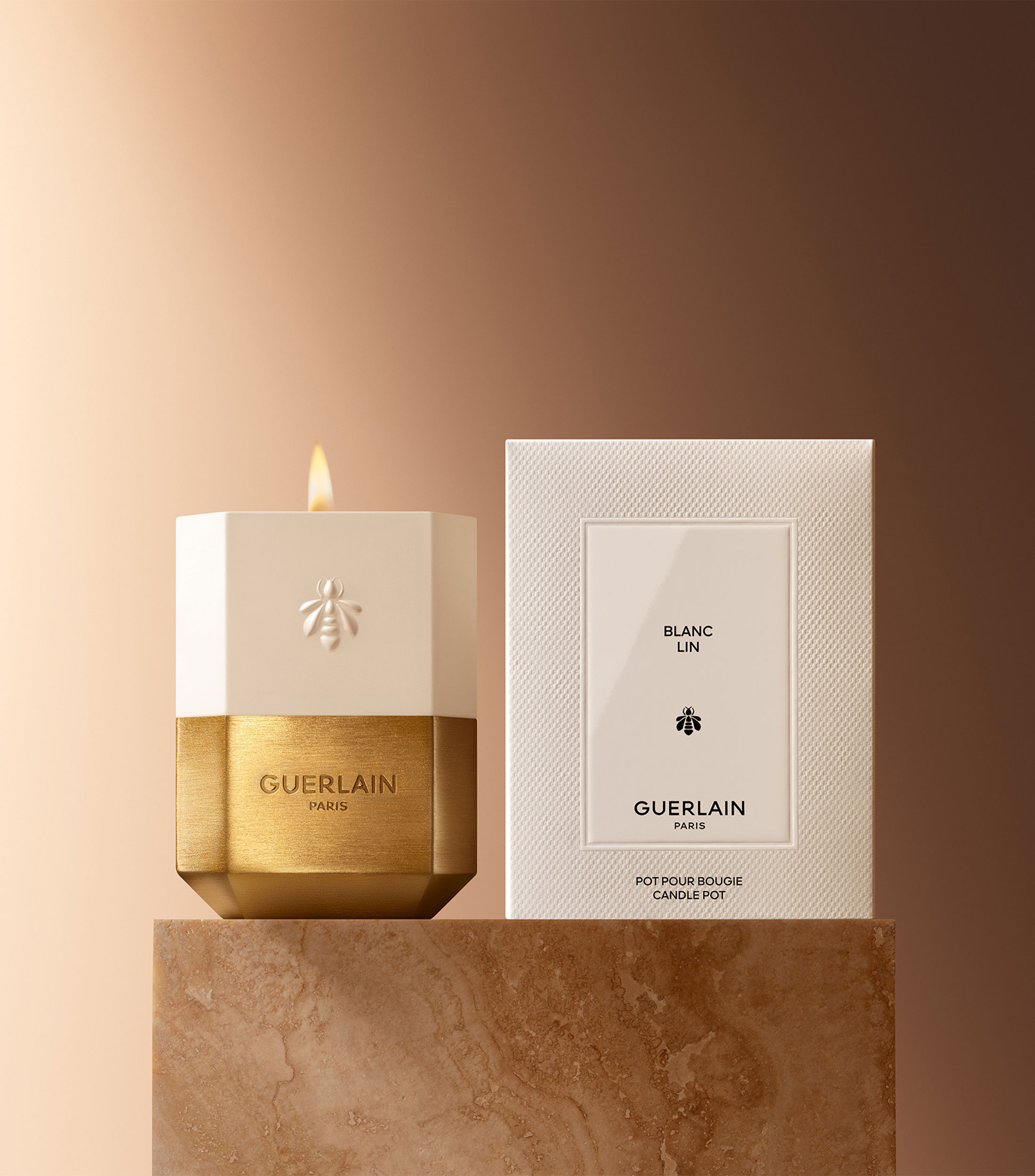 Portavela Art De Vivre Blanco Lino