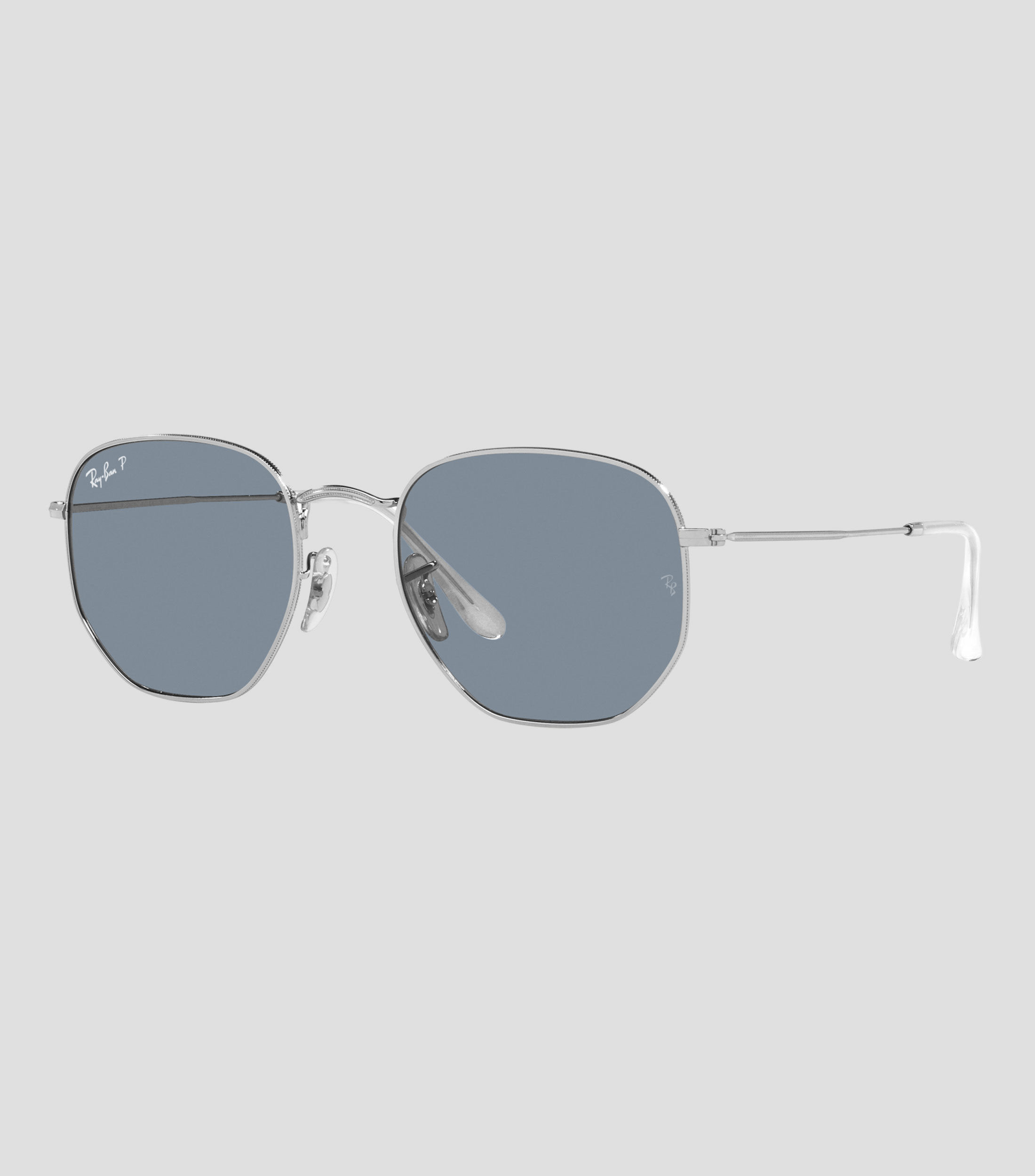 Lentes de Sol Hexagonales Flat Lenses Plateados Unisex