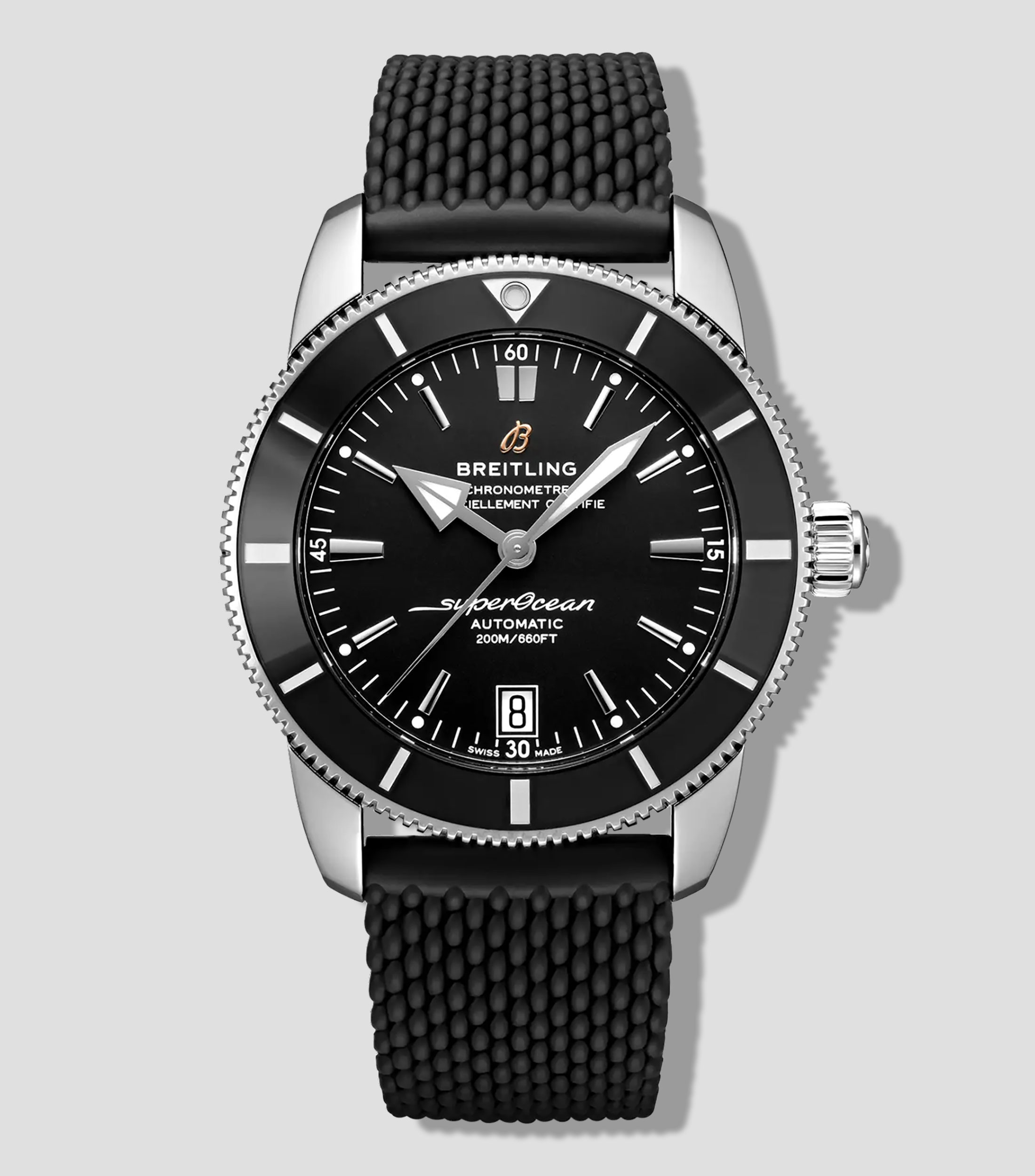 Reloj para Hombre Superocean Heritage Deportivo Plateado, Negro