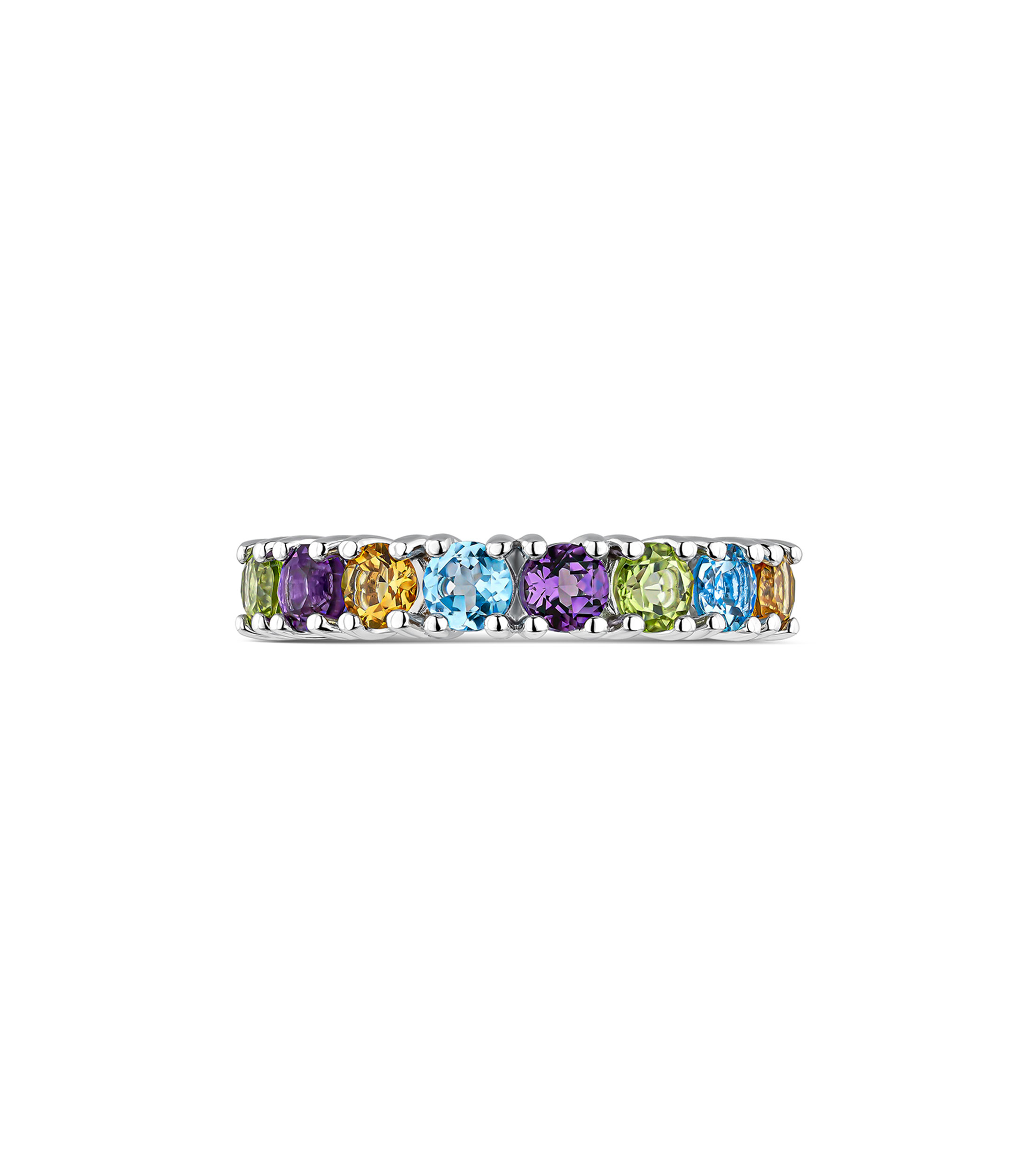 Anillo en plata con gemas Pop Art Mujer