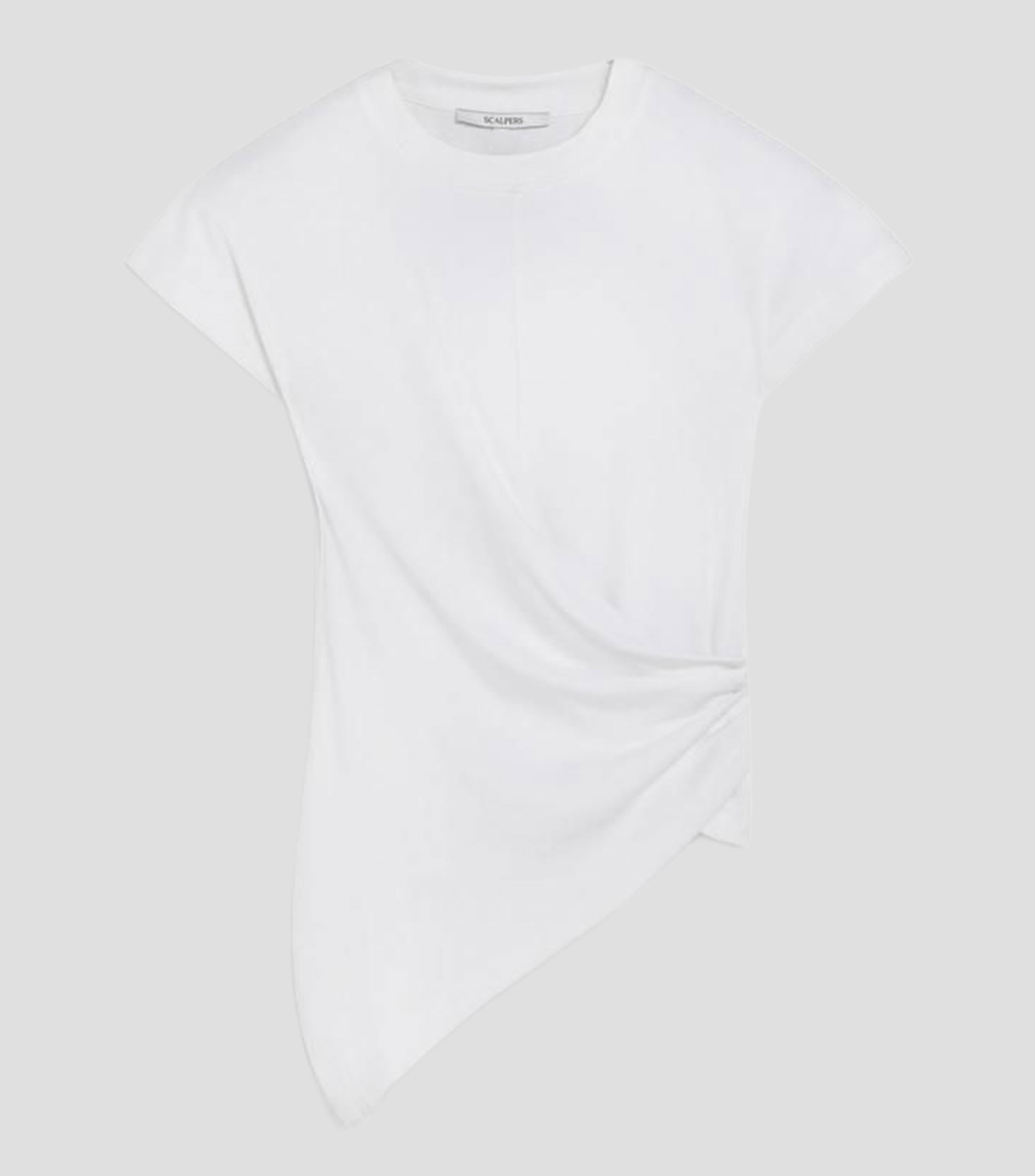 Playera cuello redondo manga corta lisa Mujer