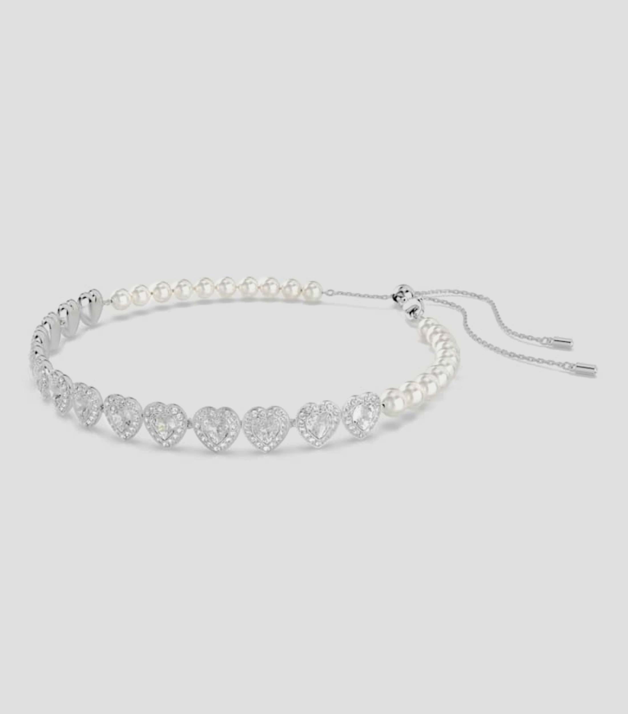 Gargantilla con corazones y perlas, Ariana Grande x Swarovski Capsule, Unisex