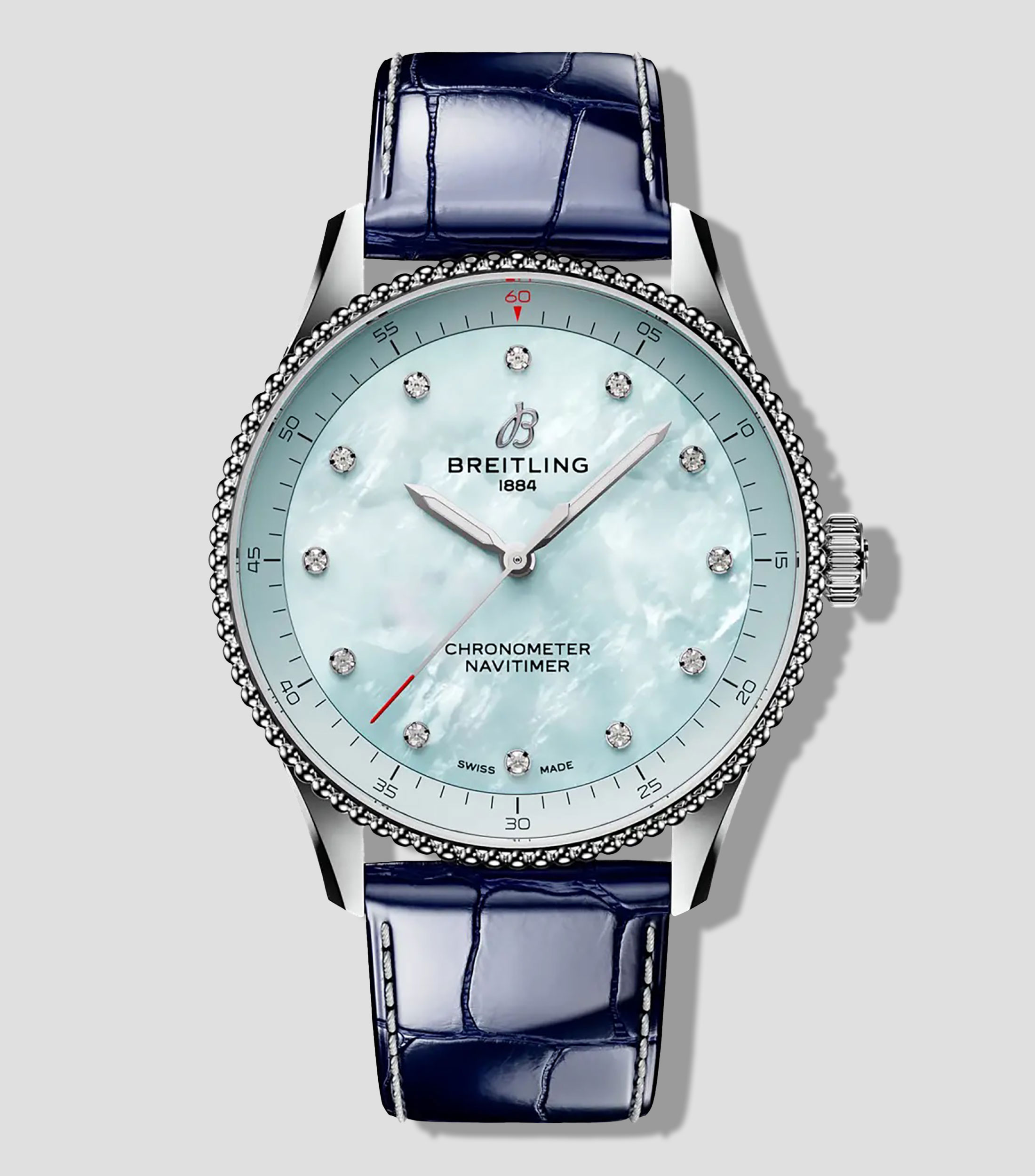 Reloj para Hombre Navitimer 32 deportivo plateado