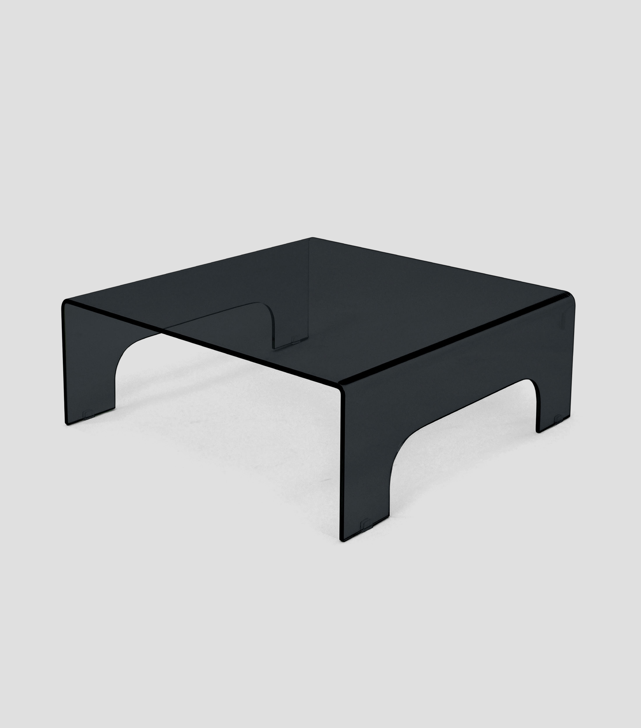 Mesa de centro UNO en vidrio ahumado