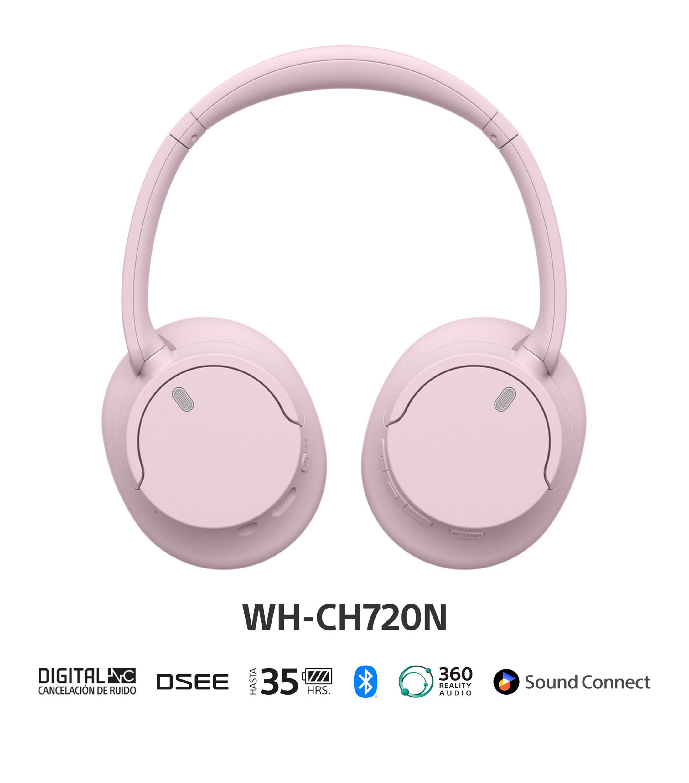 Audifonos Inalambricos Bluetooth WH-CH720N Rosas