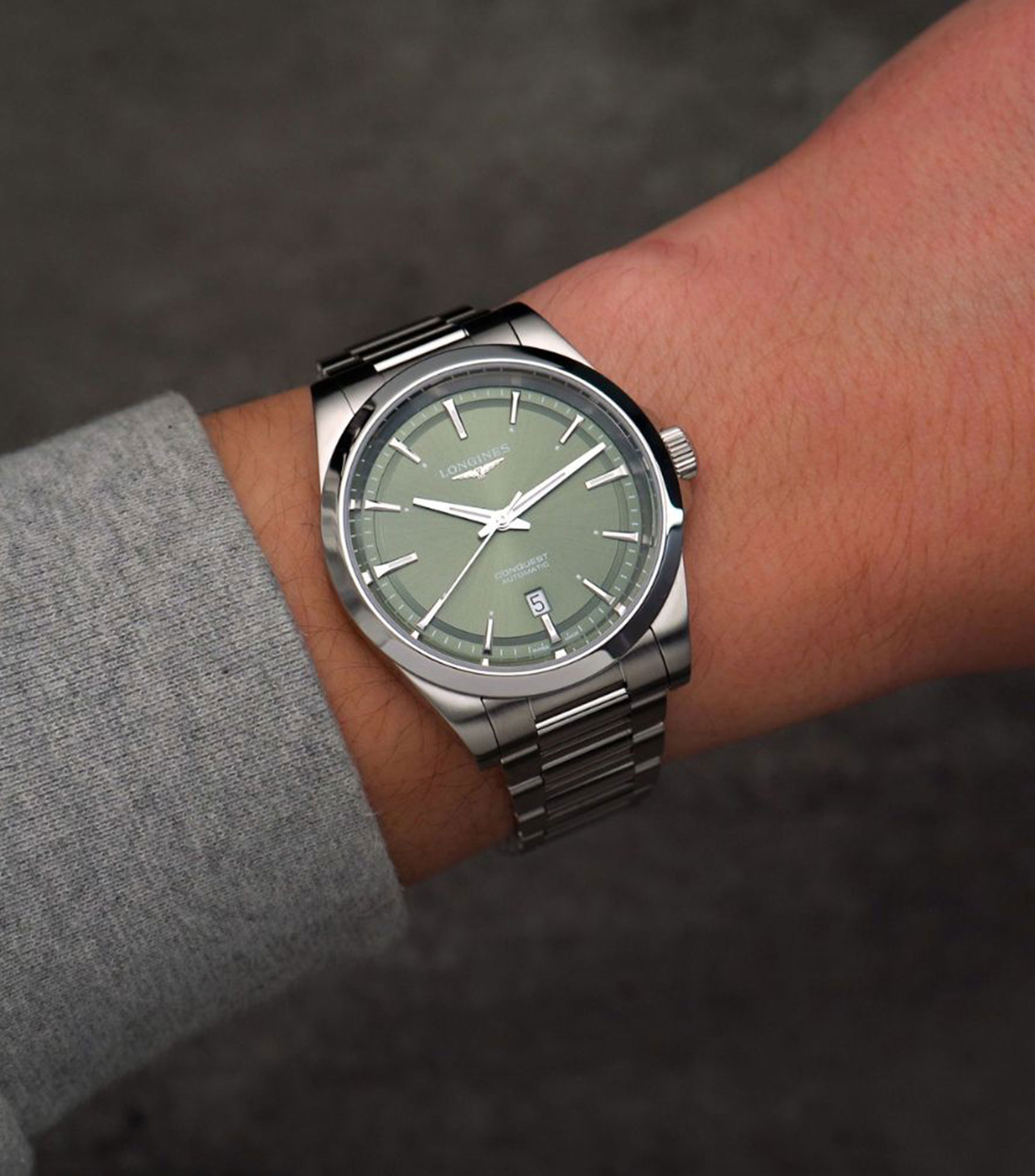 Reloj para Hombre Conquest casual plateado