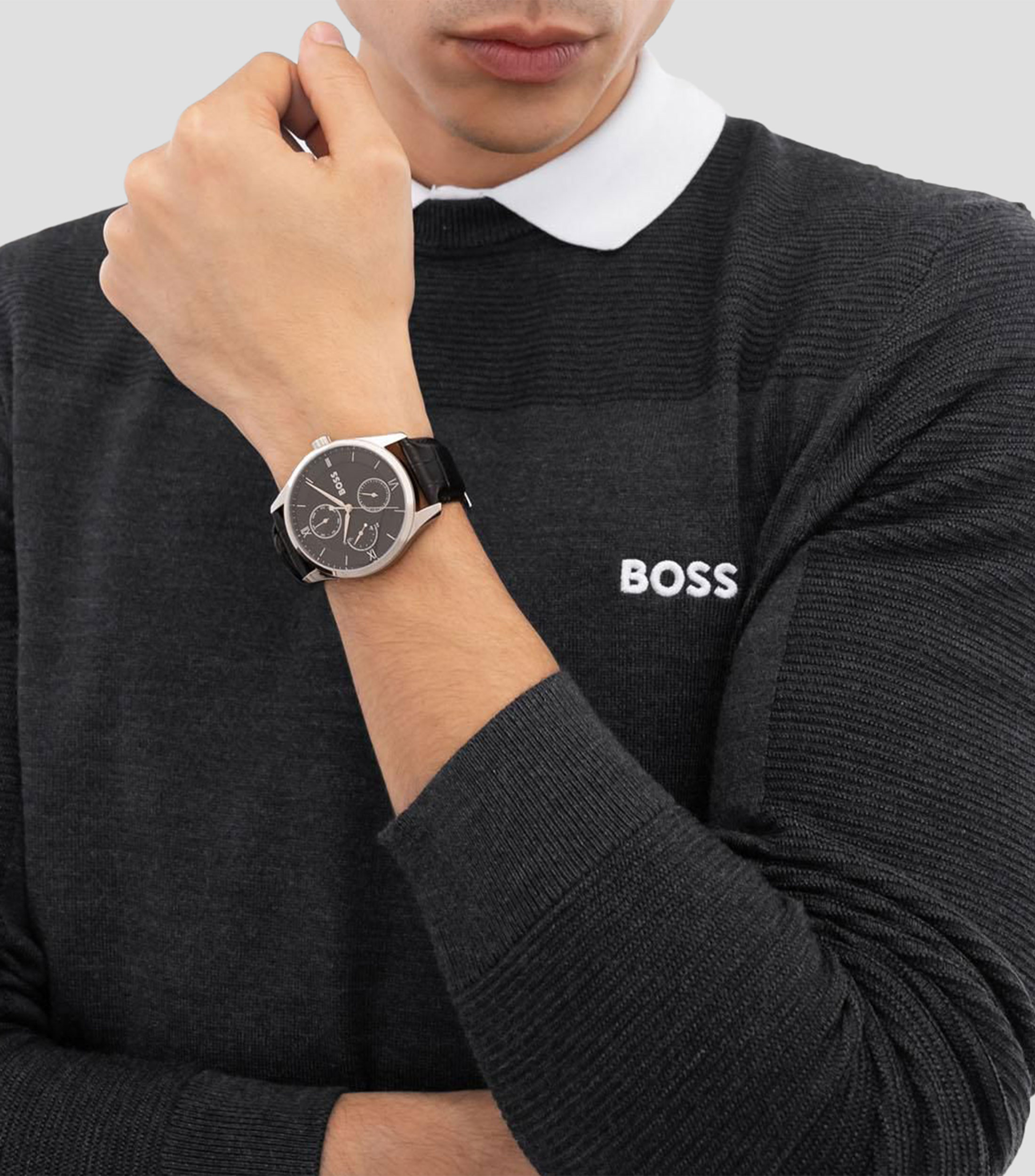 Reloj para Hombre Principle Master Casual, Plateado, Negro