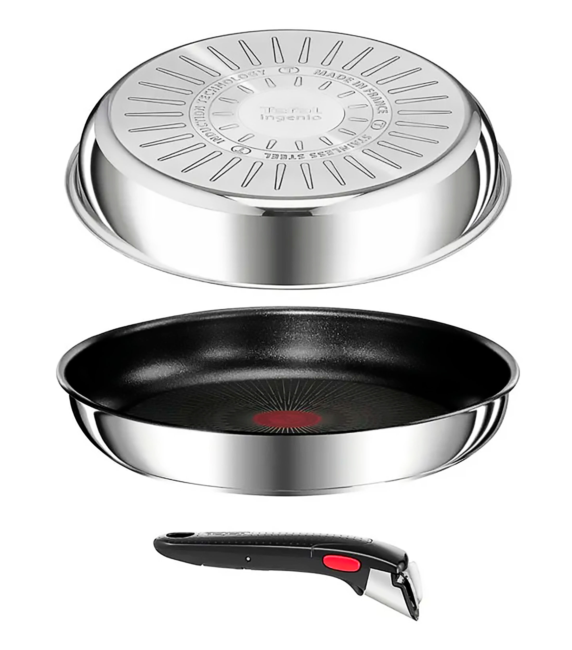 Batería de Cocina en acero inoxidable Ingenio 12 piezas