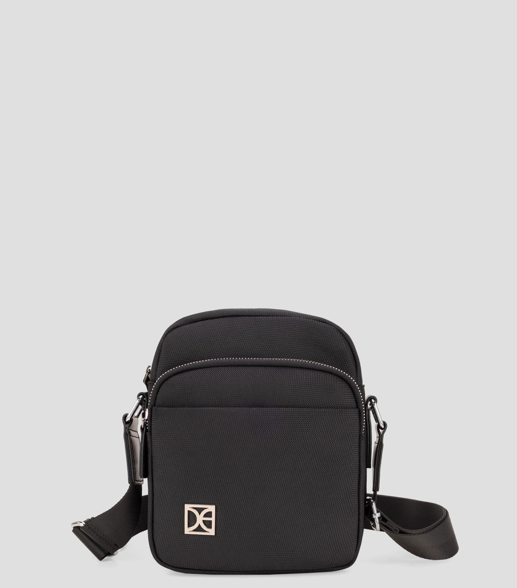 Bolso messenger negro Sylani liso Hombre