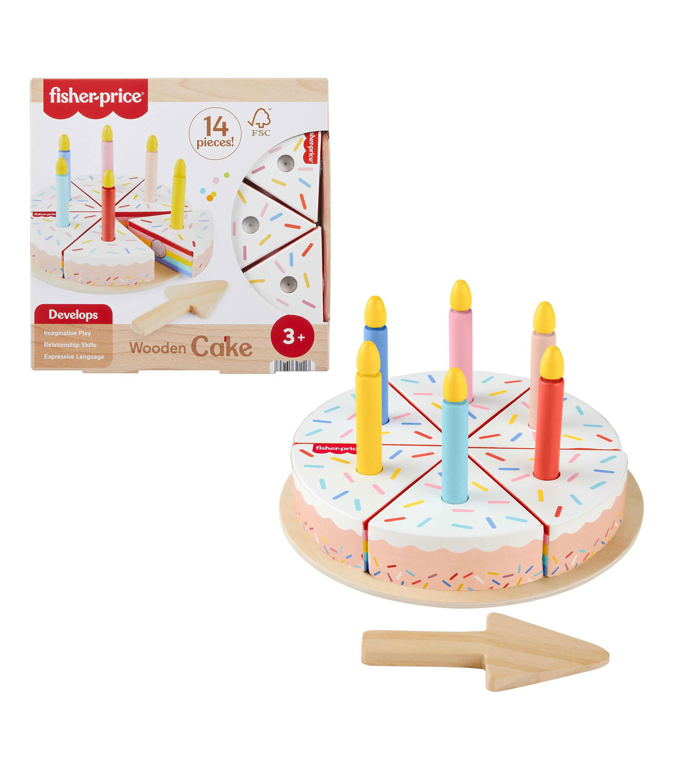 Pastel Cumpleaños de madera