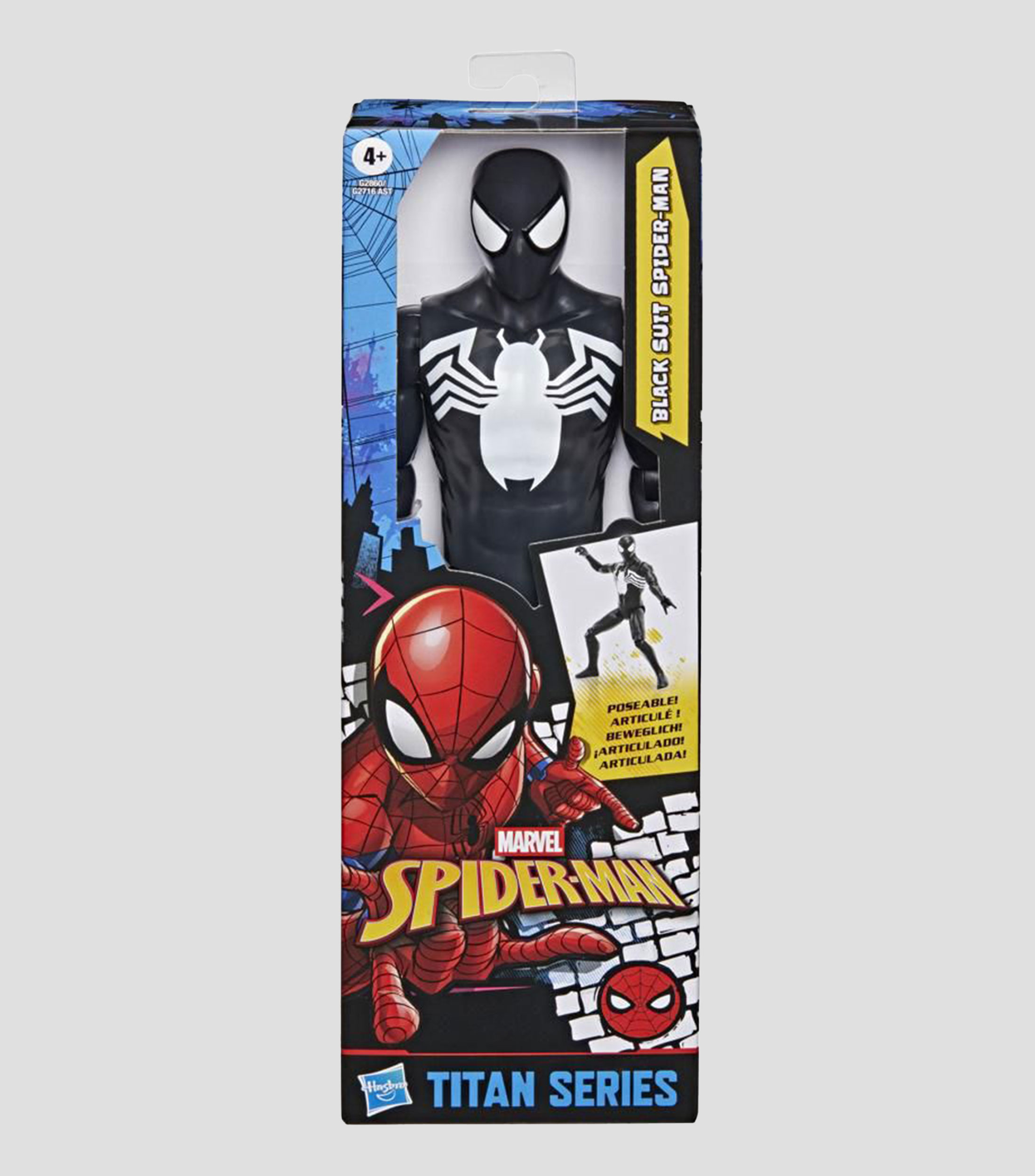 Figura de acción Spider-Man Titan Series: Black Suit Spider-Man