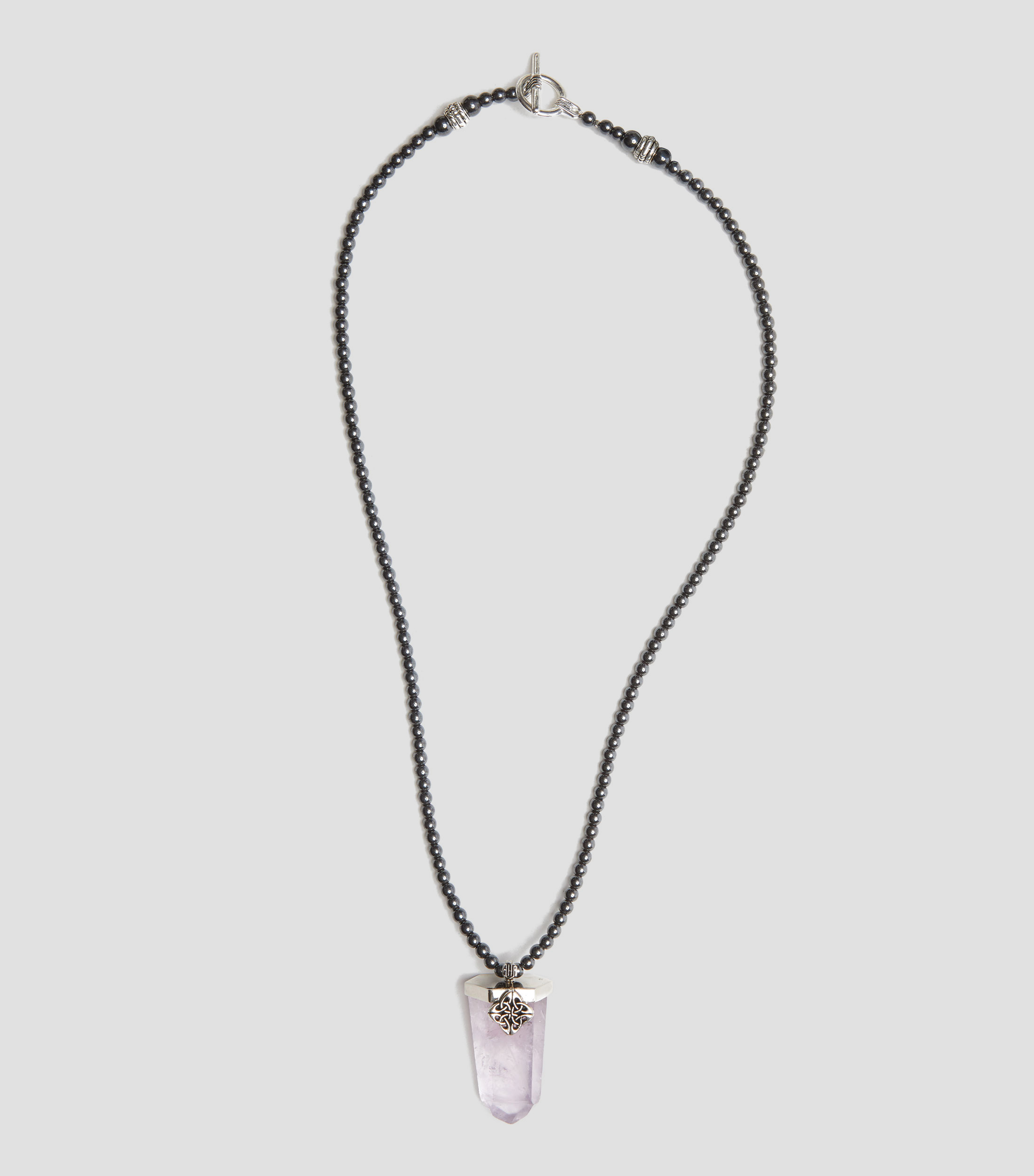 Collar Amatista Hombre