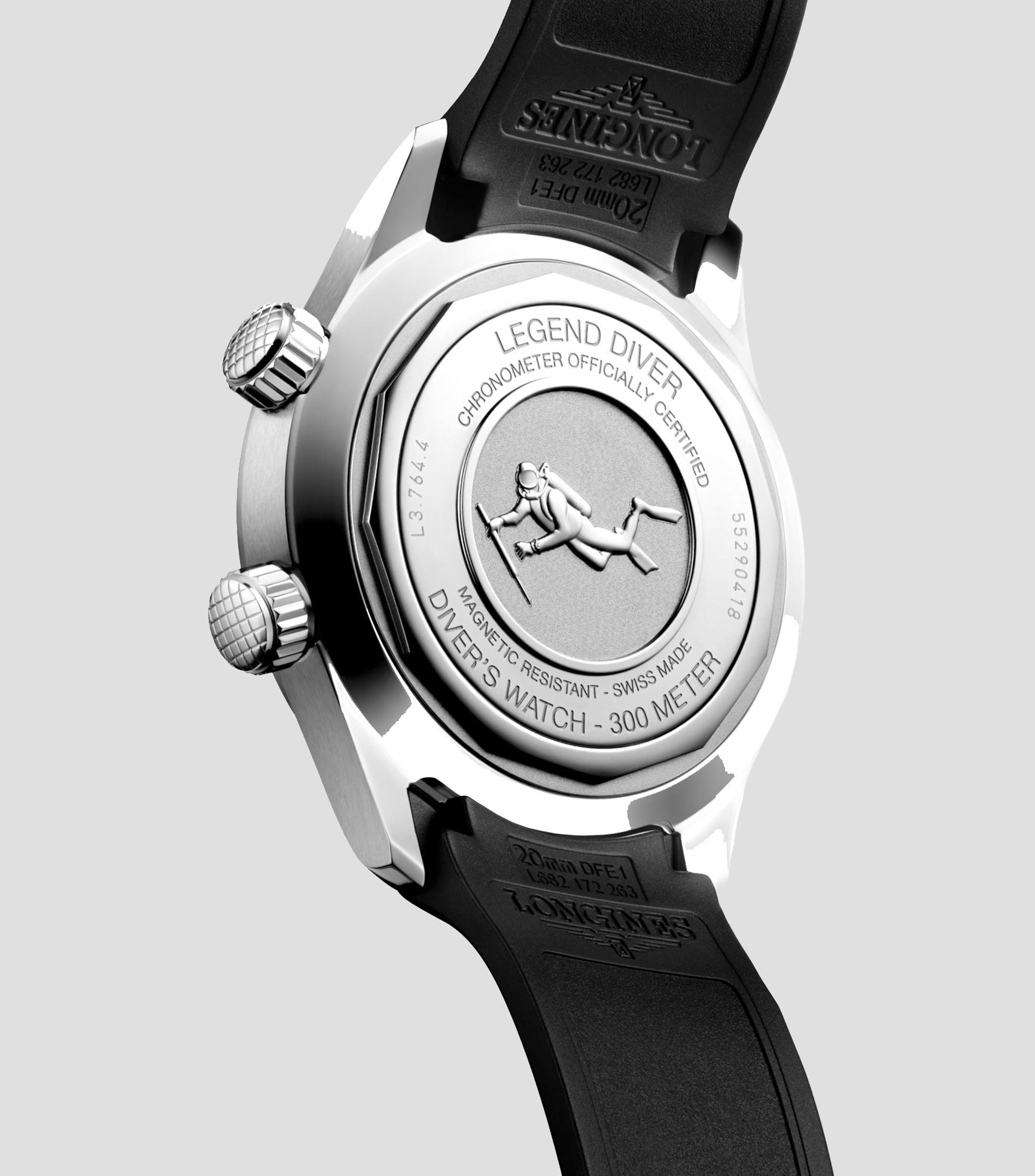 Reloj para hombre Legend Diver deportivo, plateado