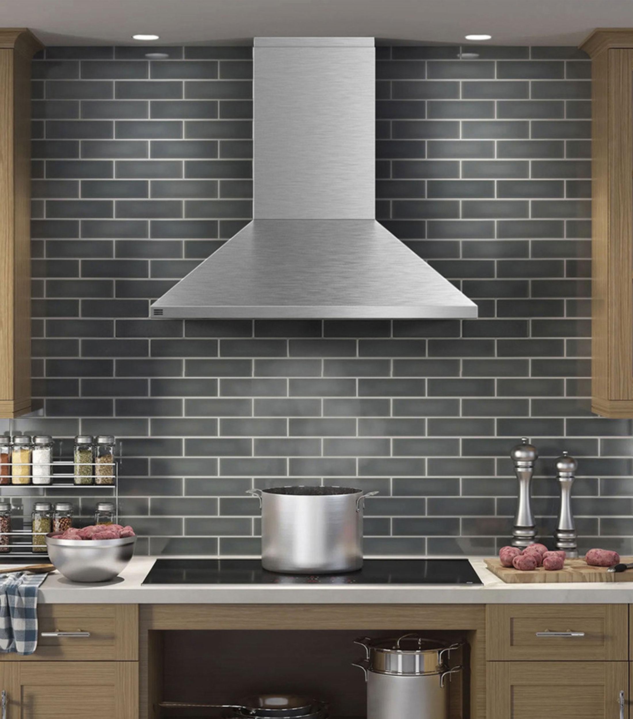 Campana de pared 36" en Acero Inoxidable