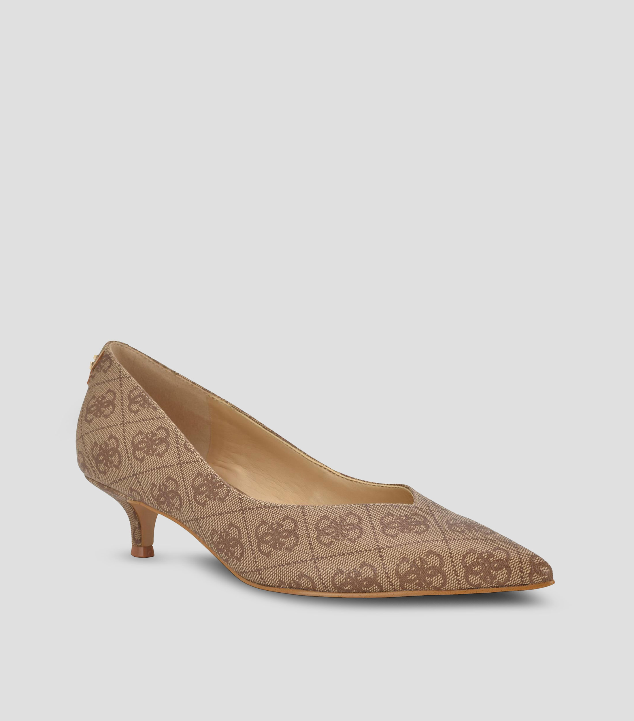 Zapatillas Pump con tacón bajo de aguja Mujer