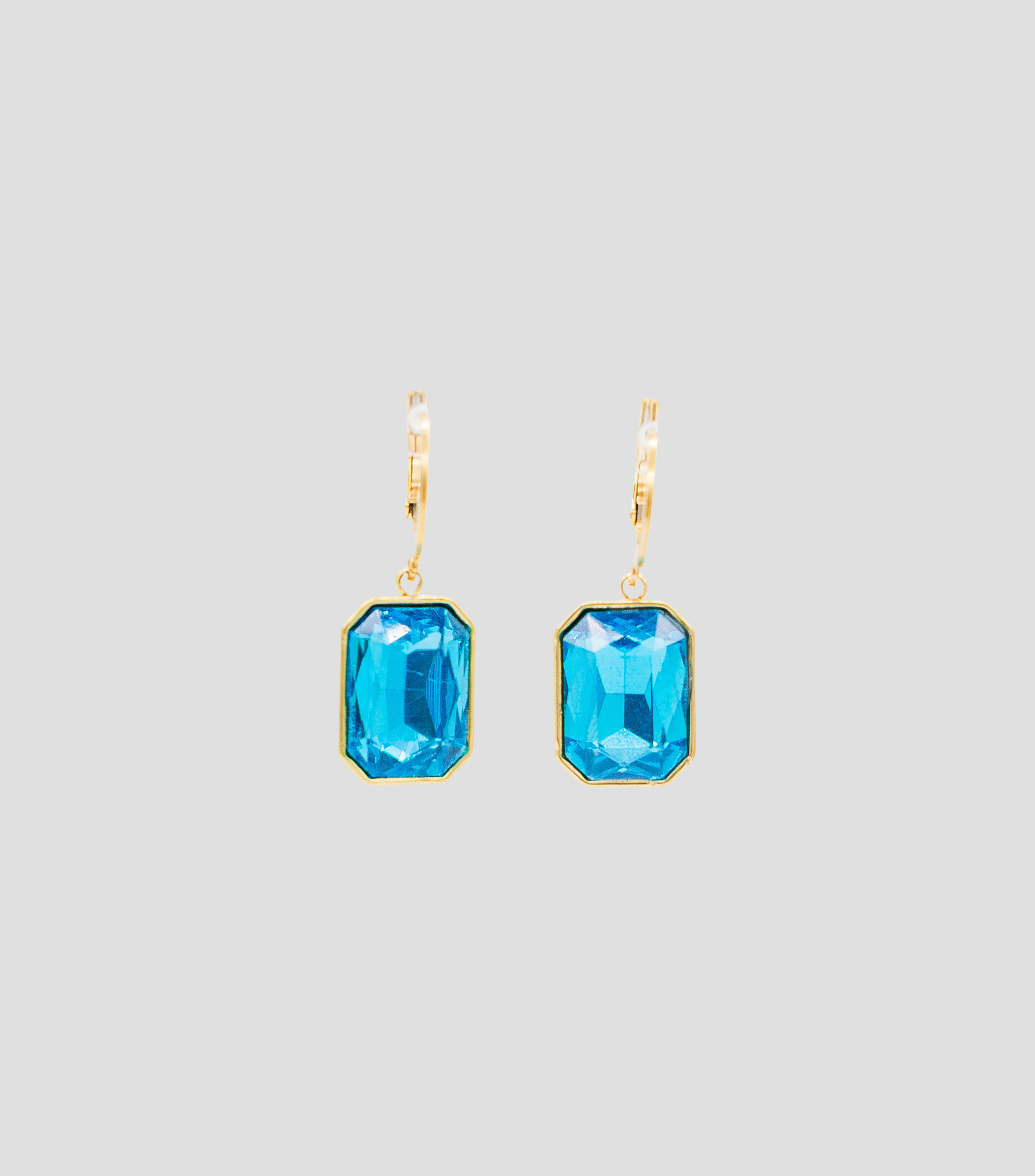 Aretes con detalle de cristal Mujer
