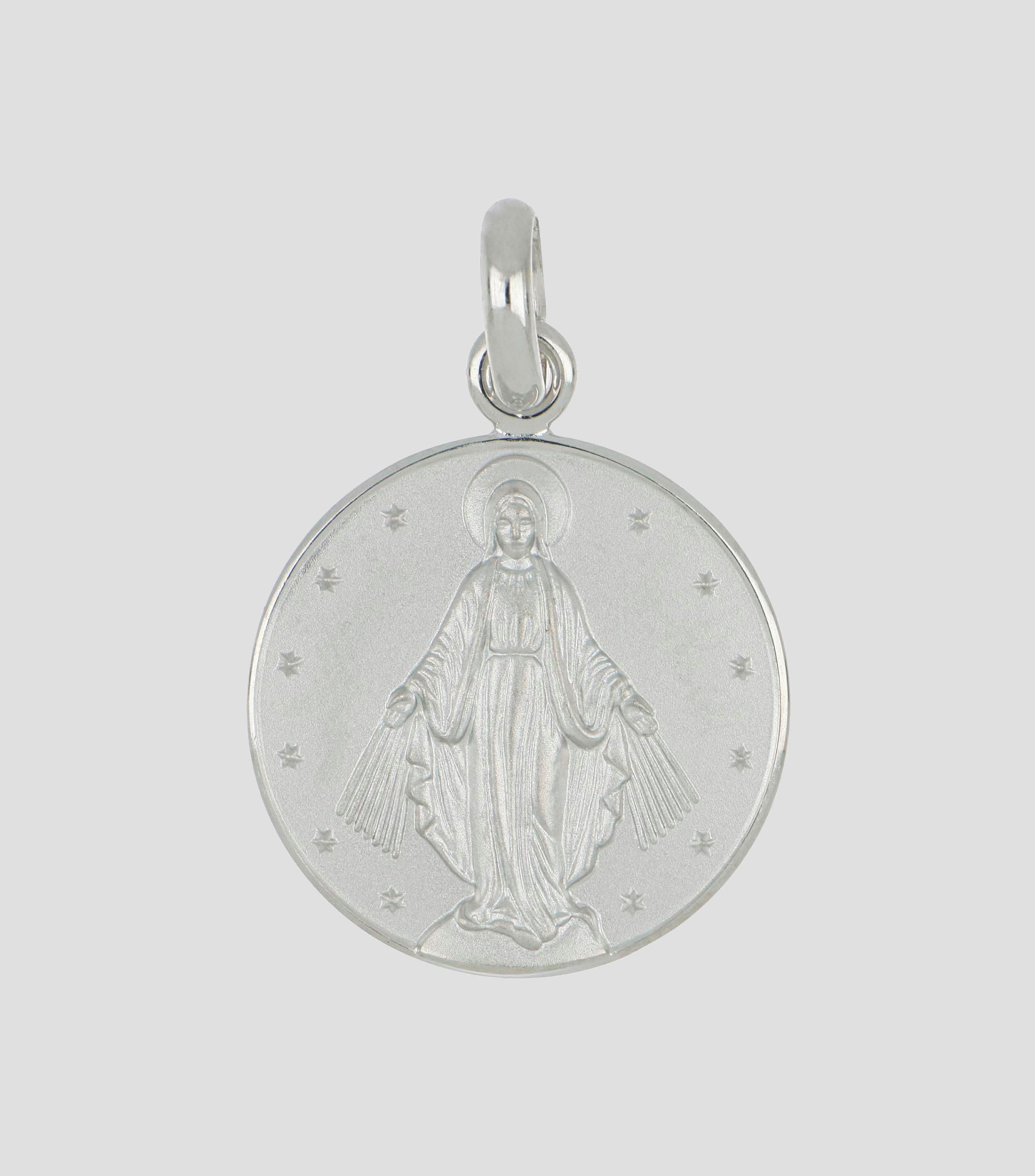 Medalla en Oro de 14 Kilates Virgen Milagrosa Mujer