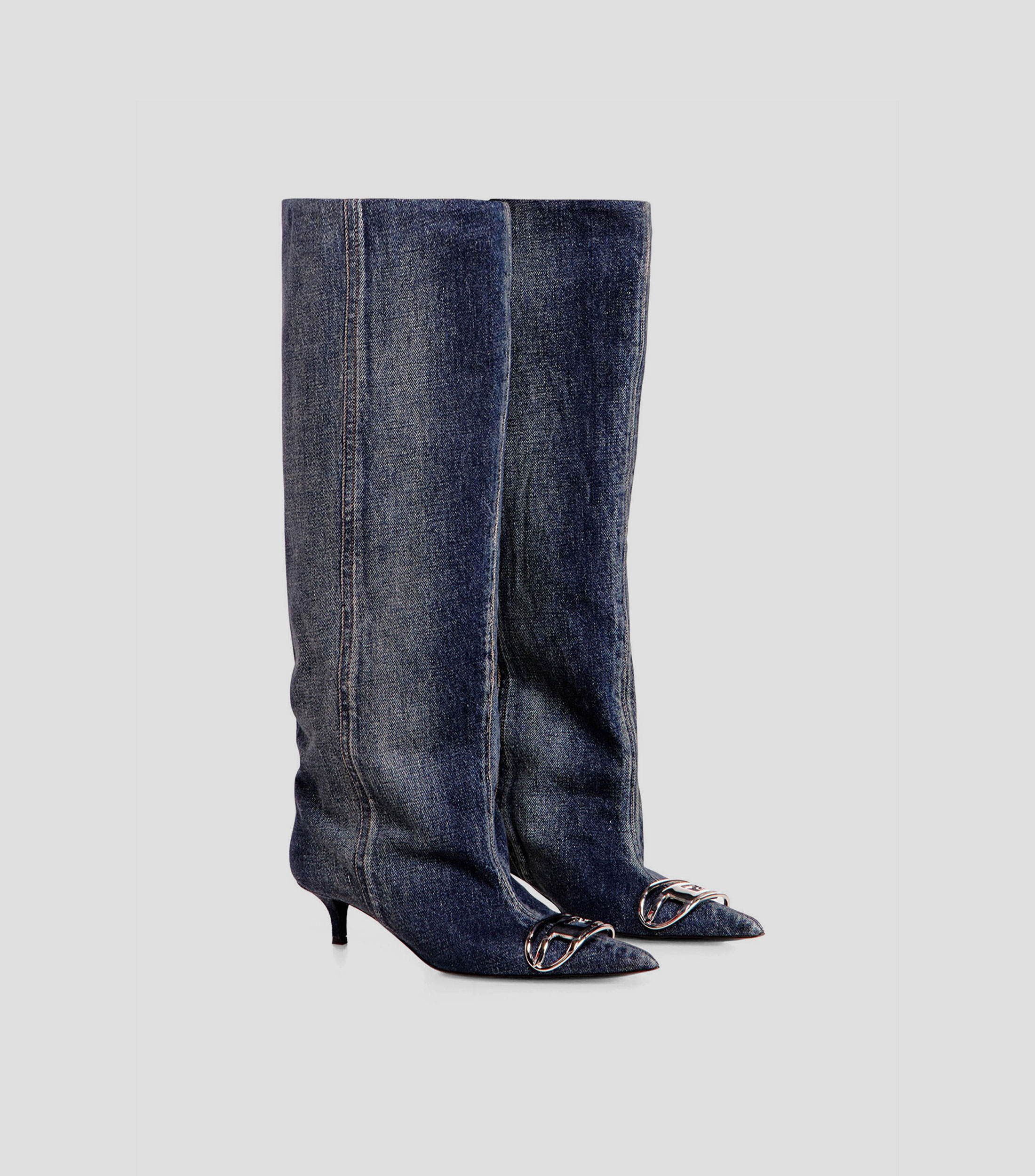 Botas largas D-Venus Slouchy con tacón bajo y delgado Mujer