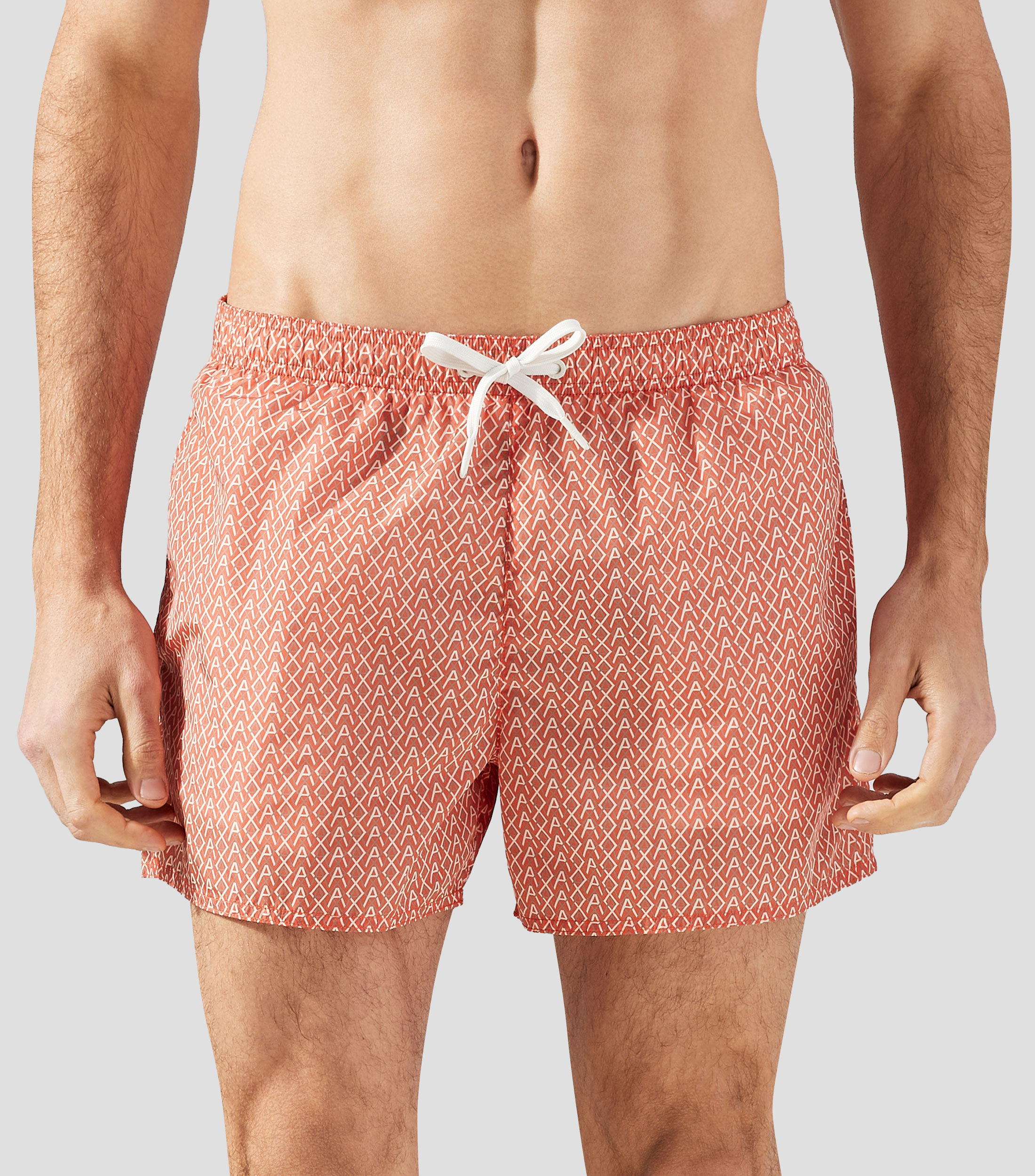 Traje de baño corto estampado Hombre