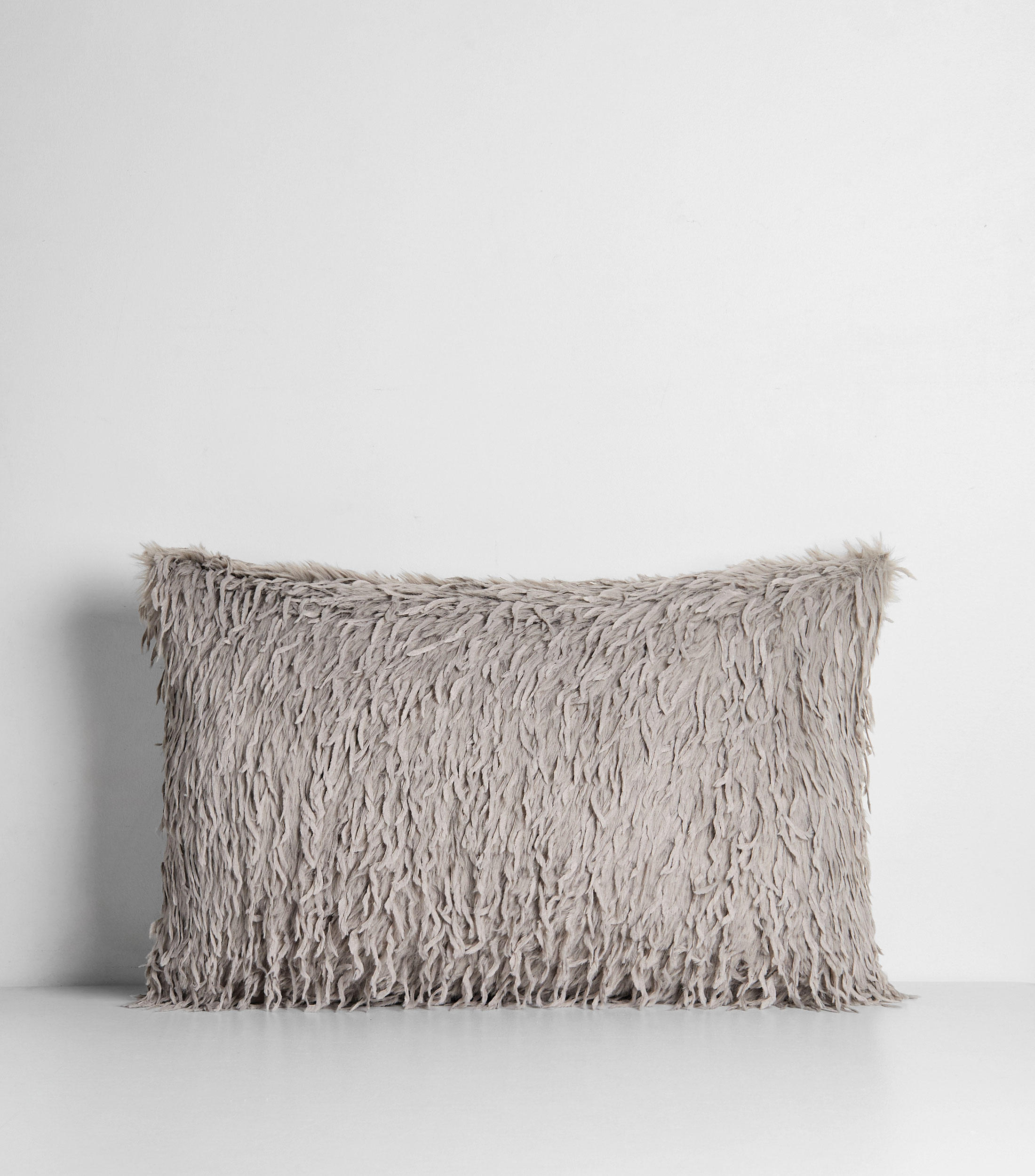 Cojín decorativo Plume gris