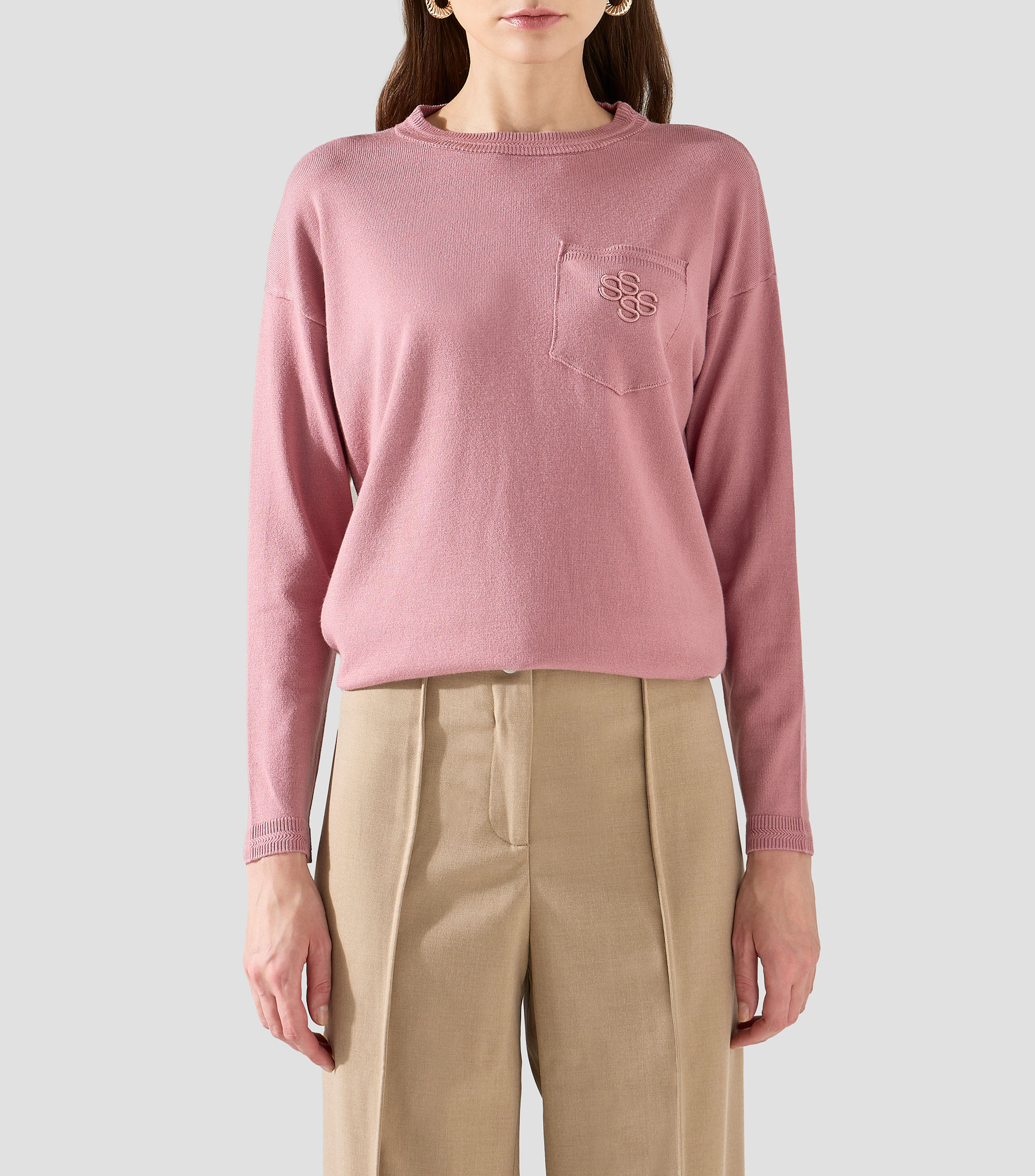 Suéter de cuello redondo Mujer
