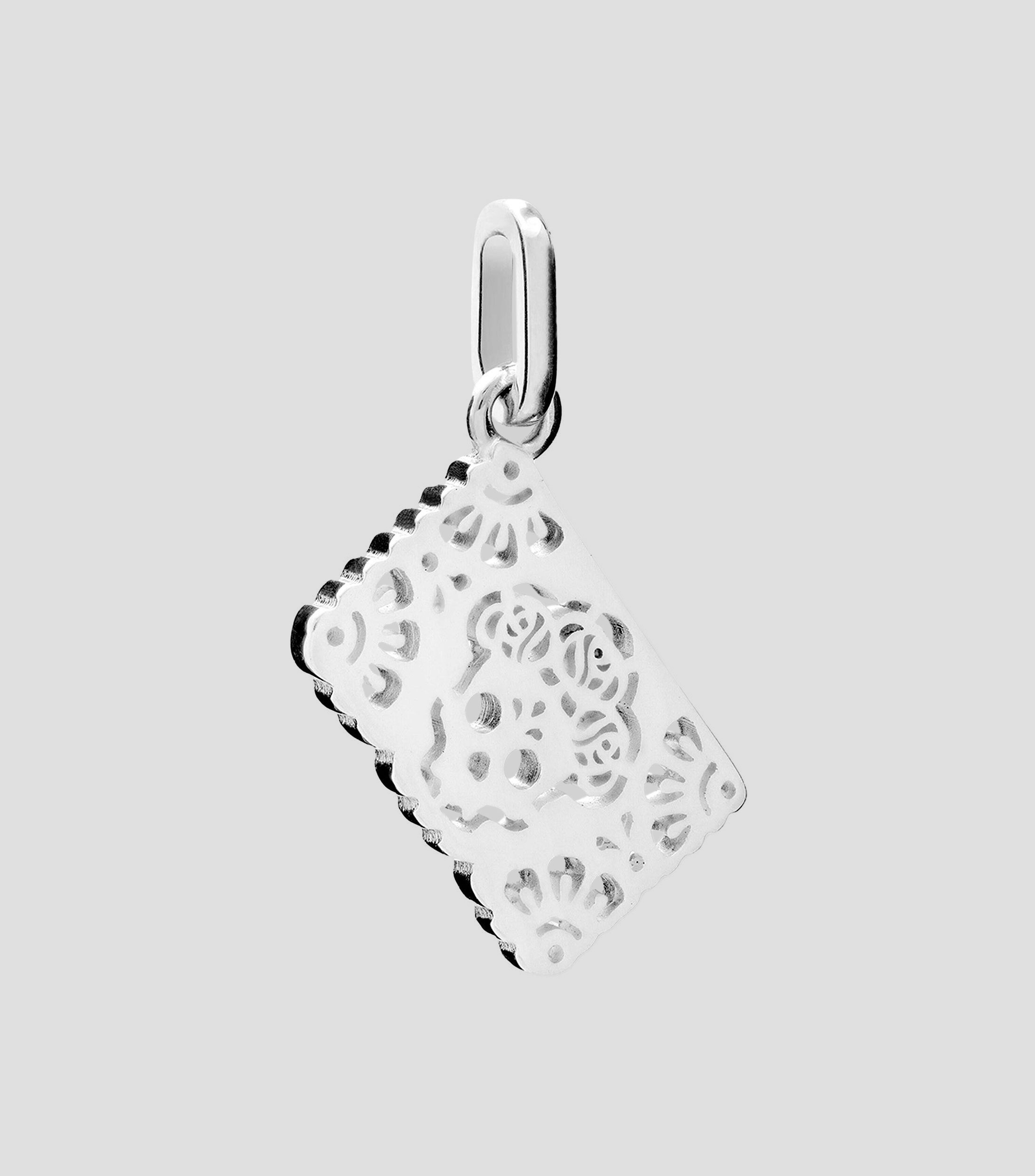 Charm en Plata Papel Picado Catrina Unisex