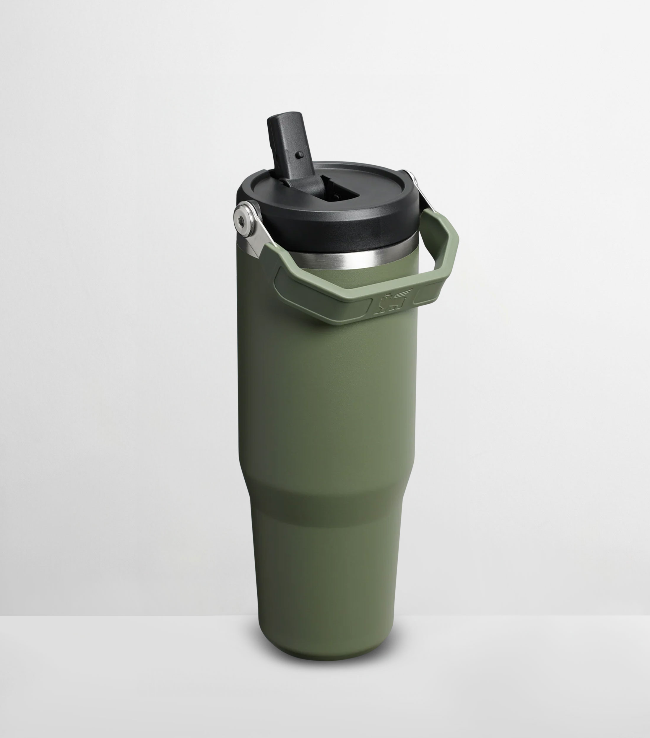 Termo Stanley IceFlow Flip Straw Tumbler Dried Pine Acero inoxidable, 887 ml