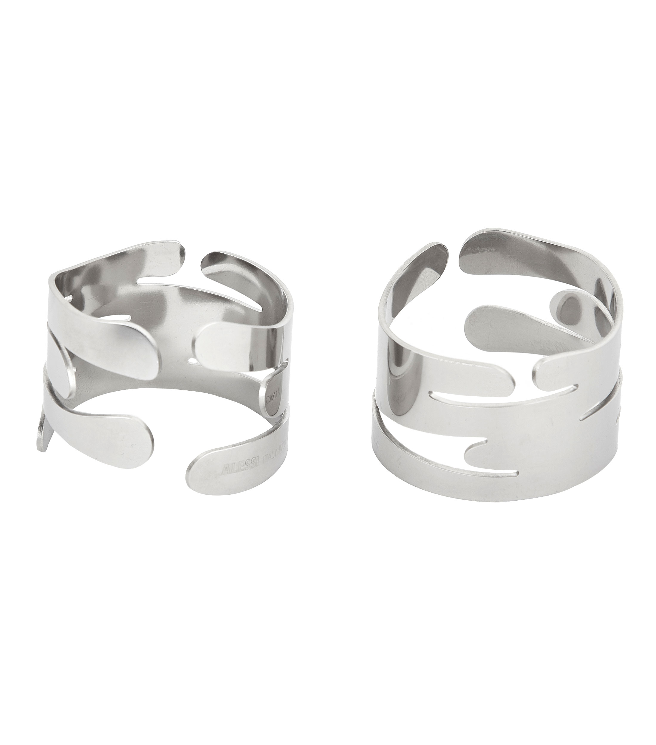 Set 2 Anillos para Servilleta Bark en Acero Inoxidable