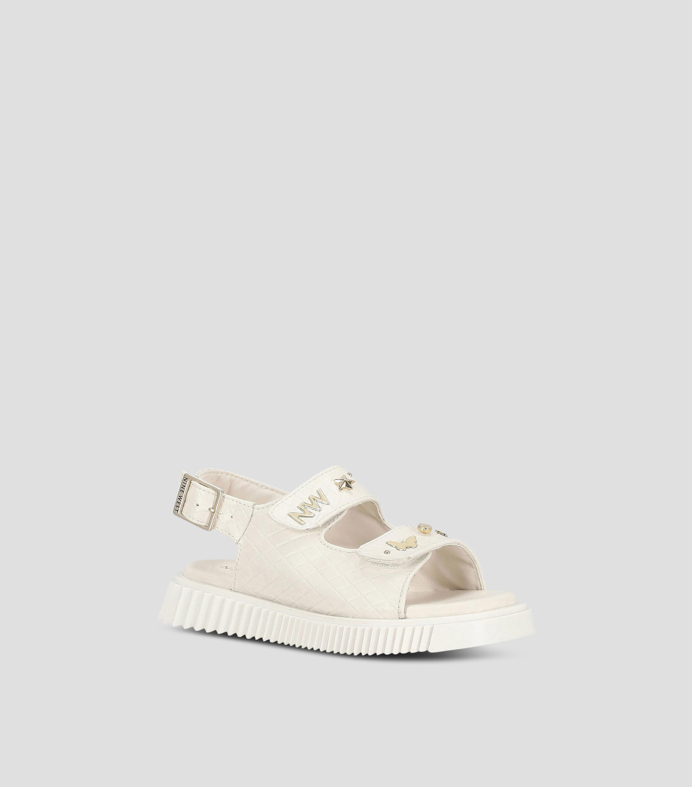 Sandalias de tacón bajo ancho lisas Niña