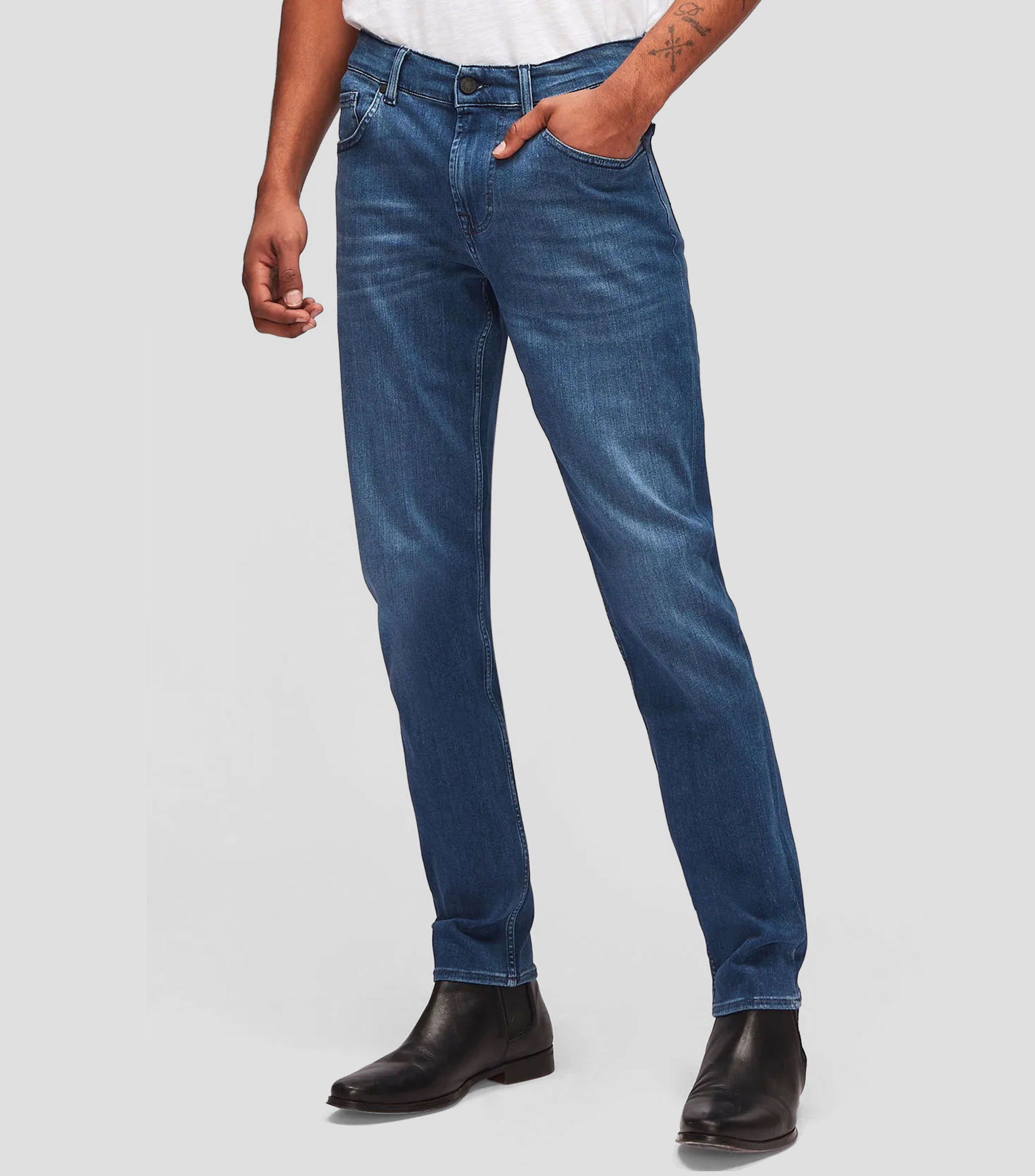 7 For All Mankind Jeans de corte Tapered Hombre - El Palacio de Hierro